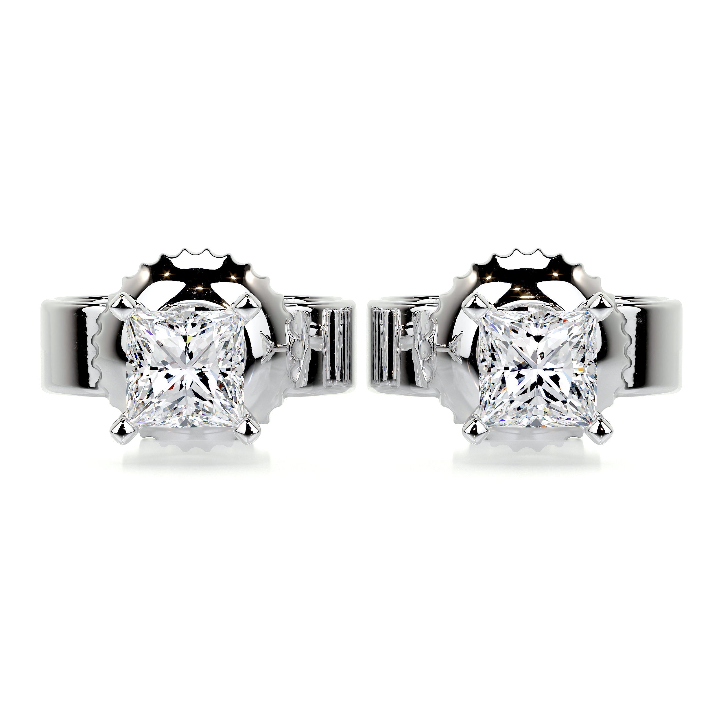 Jamie Diamond Earrings (1 Carat) -14K White Gold