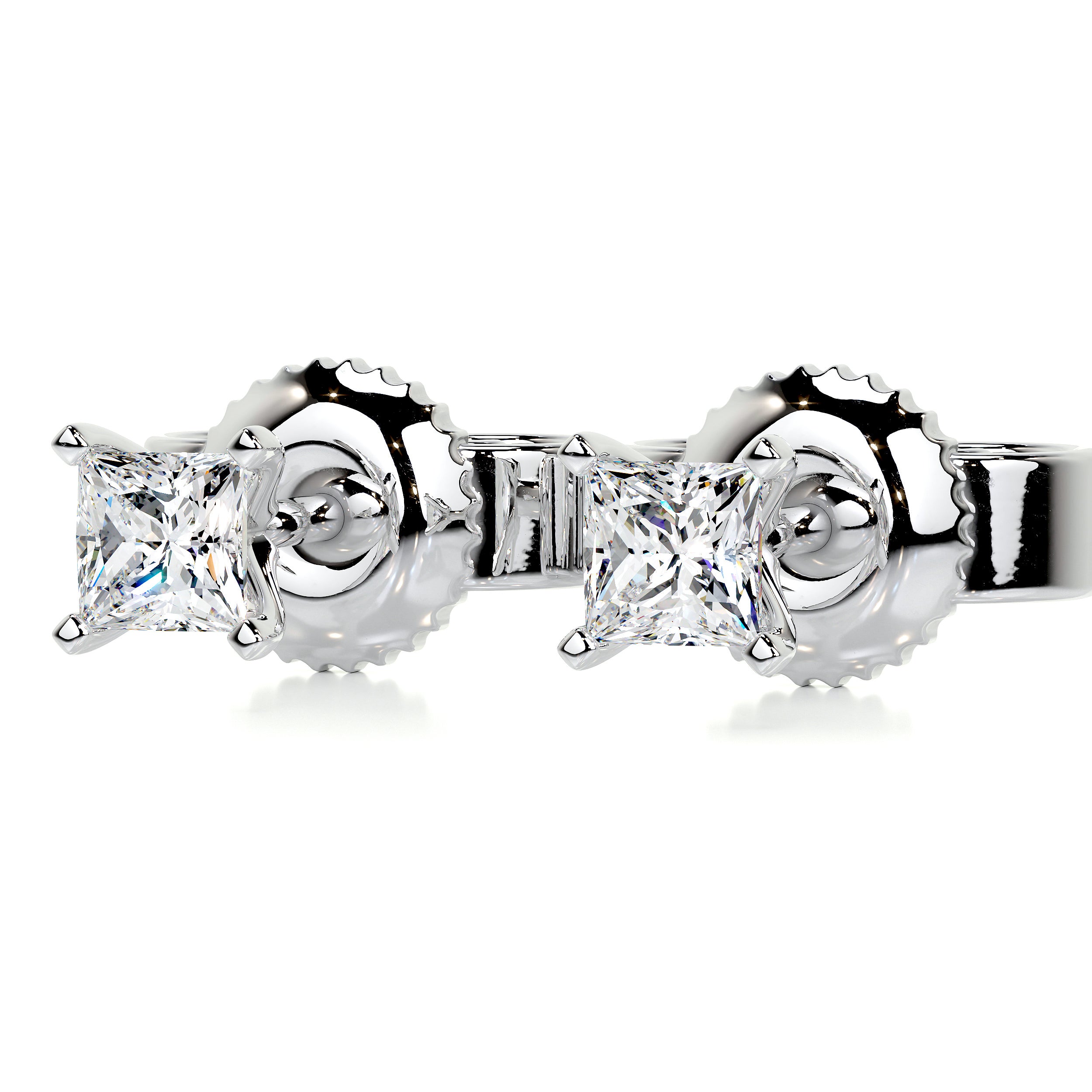 Jamie Lab Grown Diamond Earrings -18K White Gold