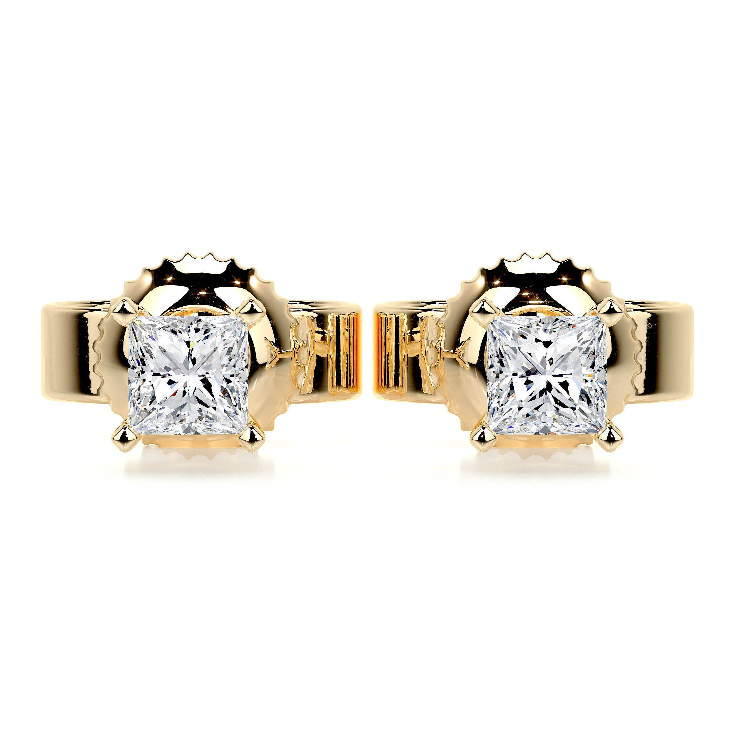 Jamie Diamond Earrings (1 Carat) -18K Yellow Gold