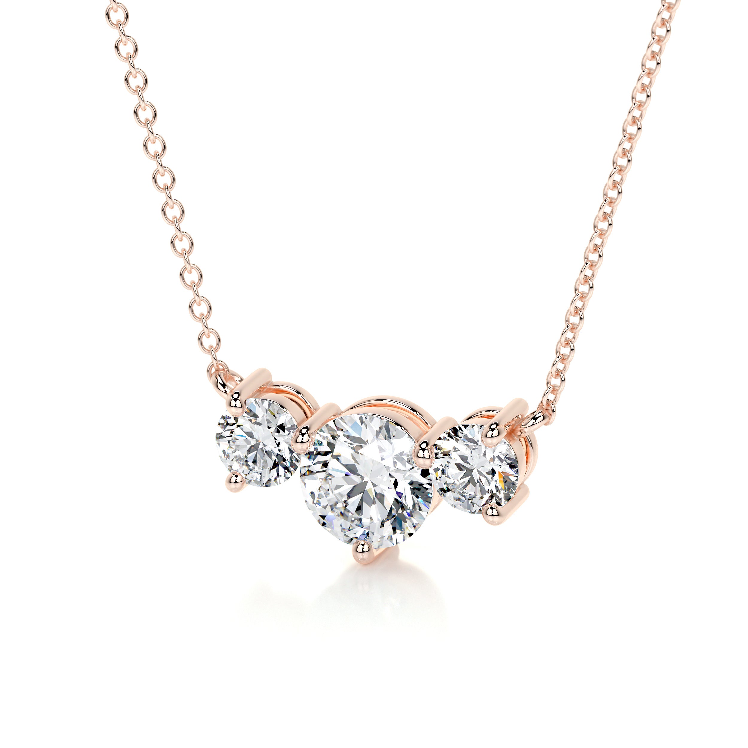 Susan Lab Grown Diamond Pendant -14K Rose Gold