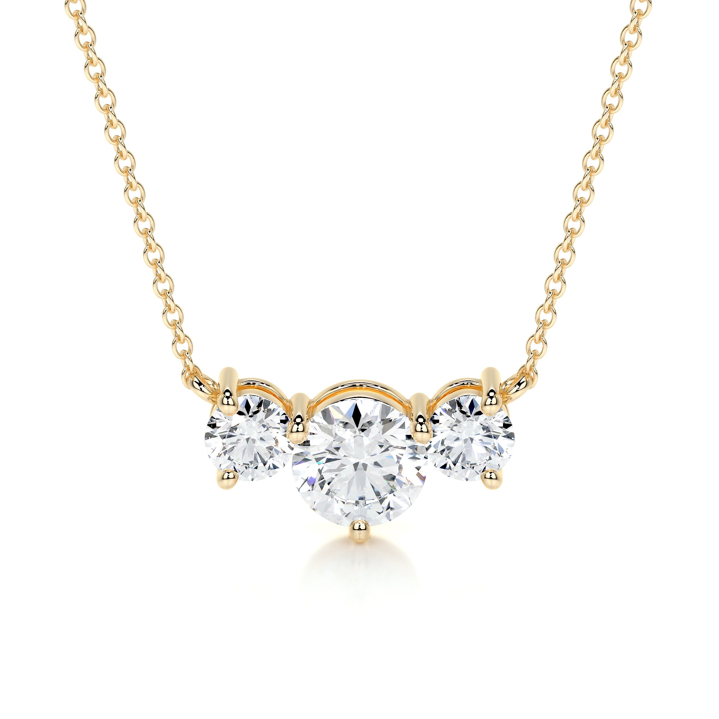 Susan Diamond Pendant -18K Yellow Gold