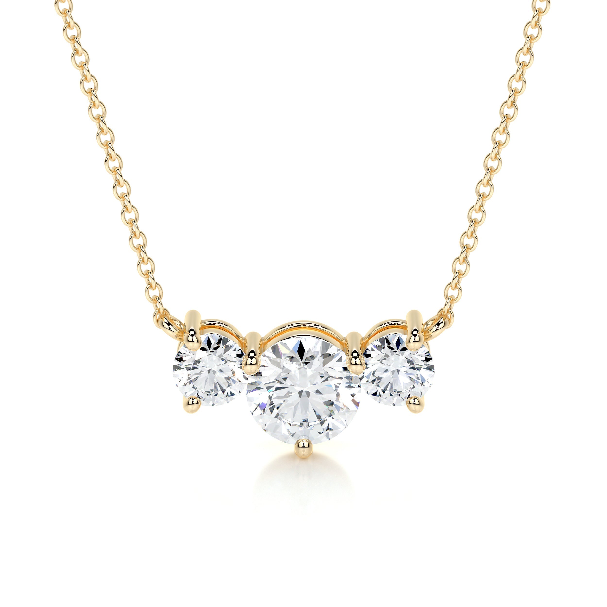 Susan Lab Grown Diamond Pendant -18K Yellow Gold