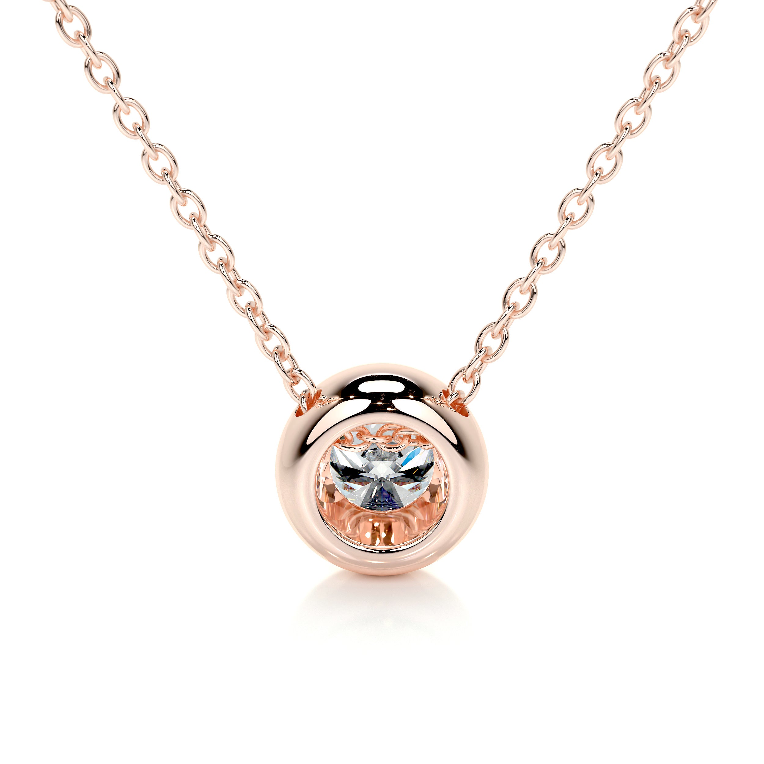 Dorothy Diamond Pendant -14K Rose Gold
