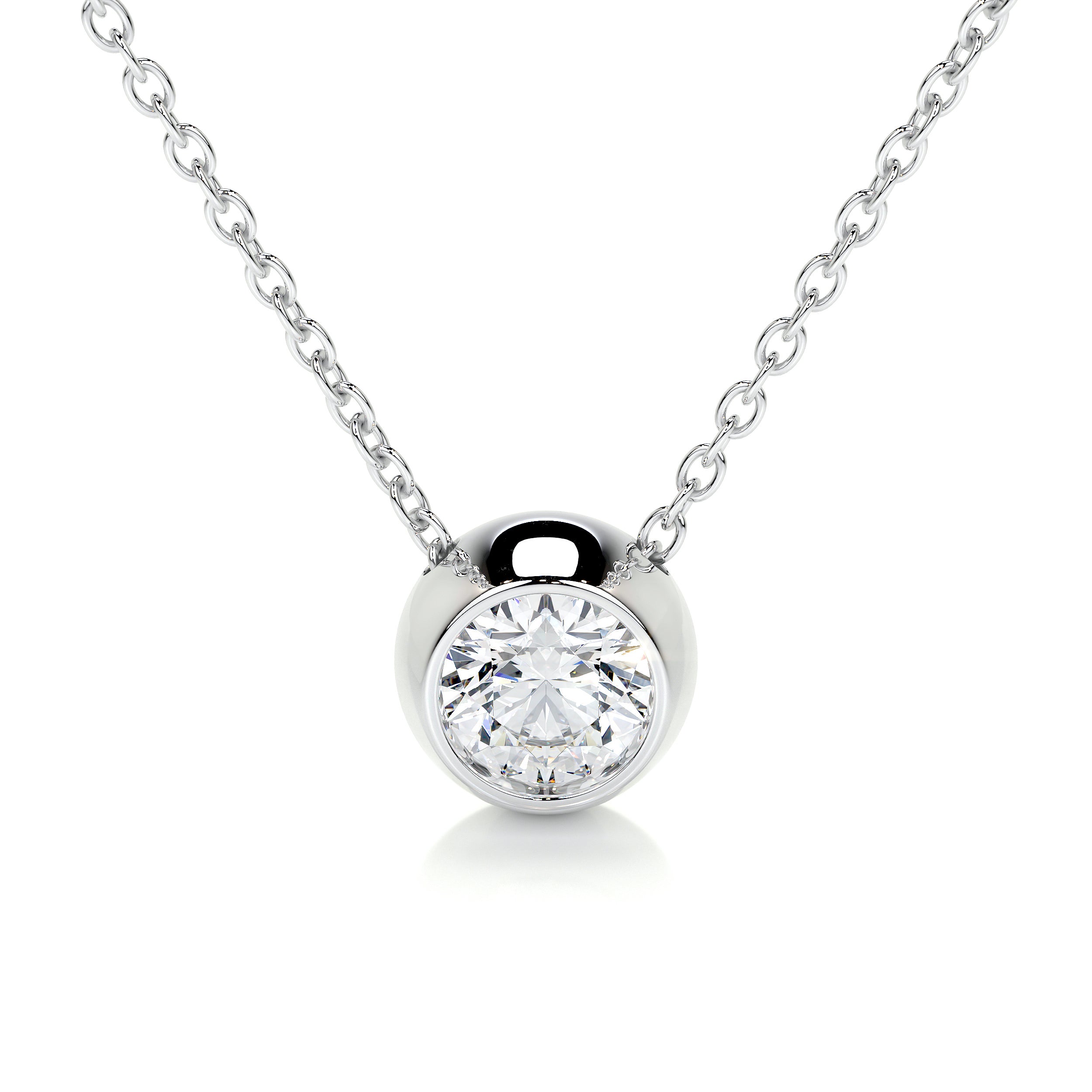 Dorothy Diamond Pendant -14K White Gold