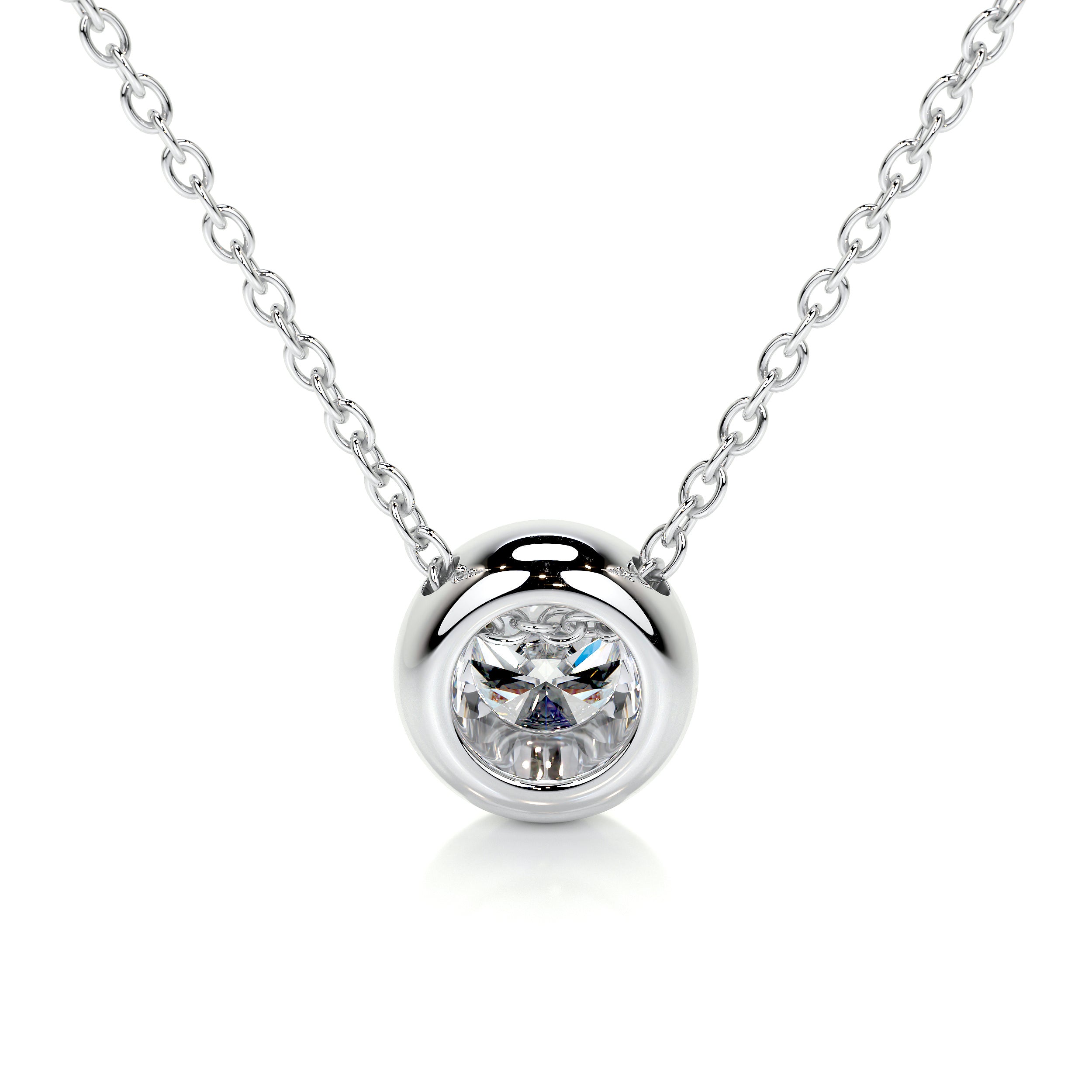 Dorothy Diamond Pendant -14K White Gold