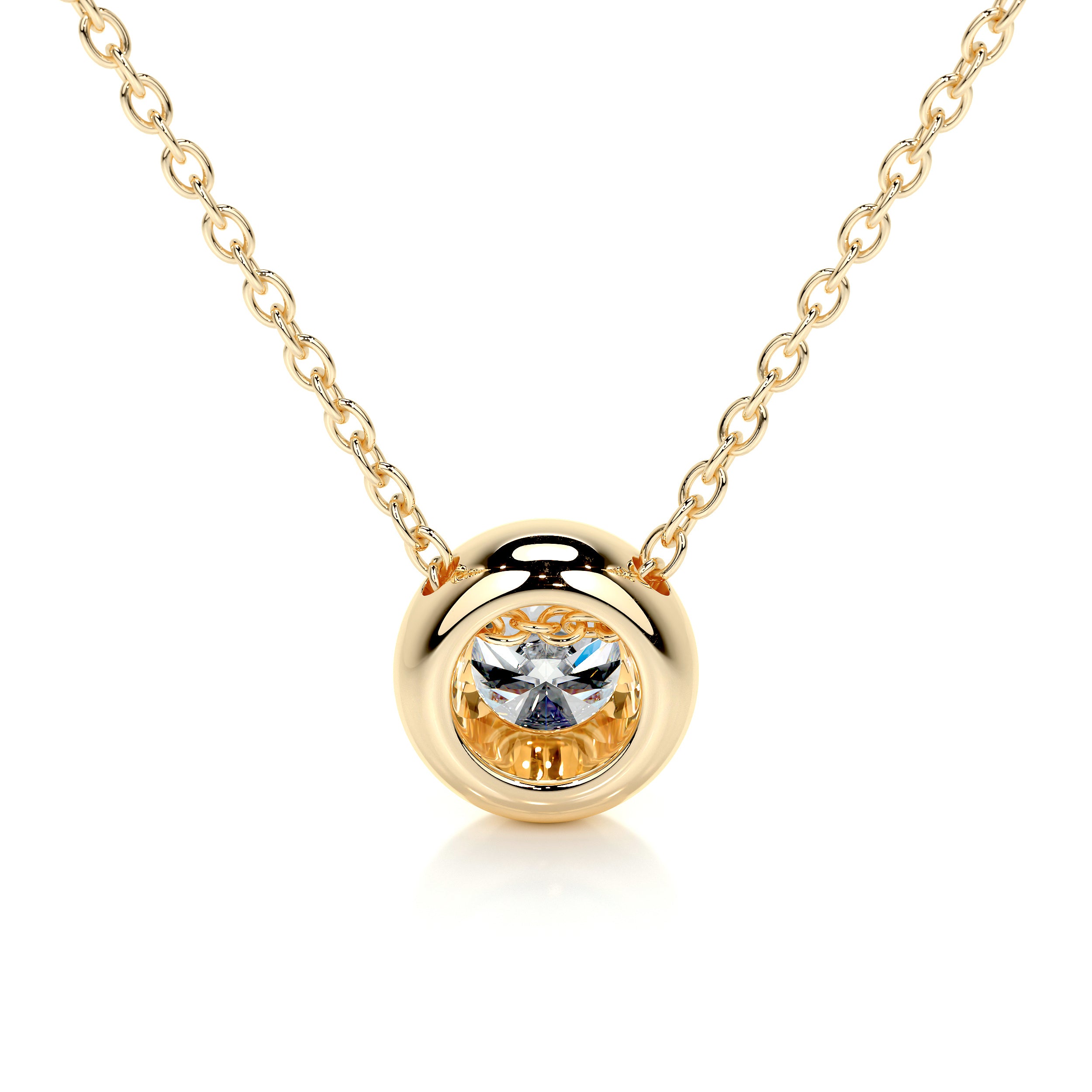 Dorothy Diamond Pendant -18K Yellow Gold
