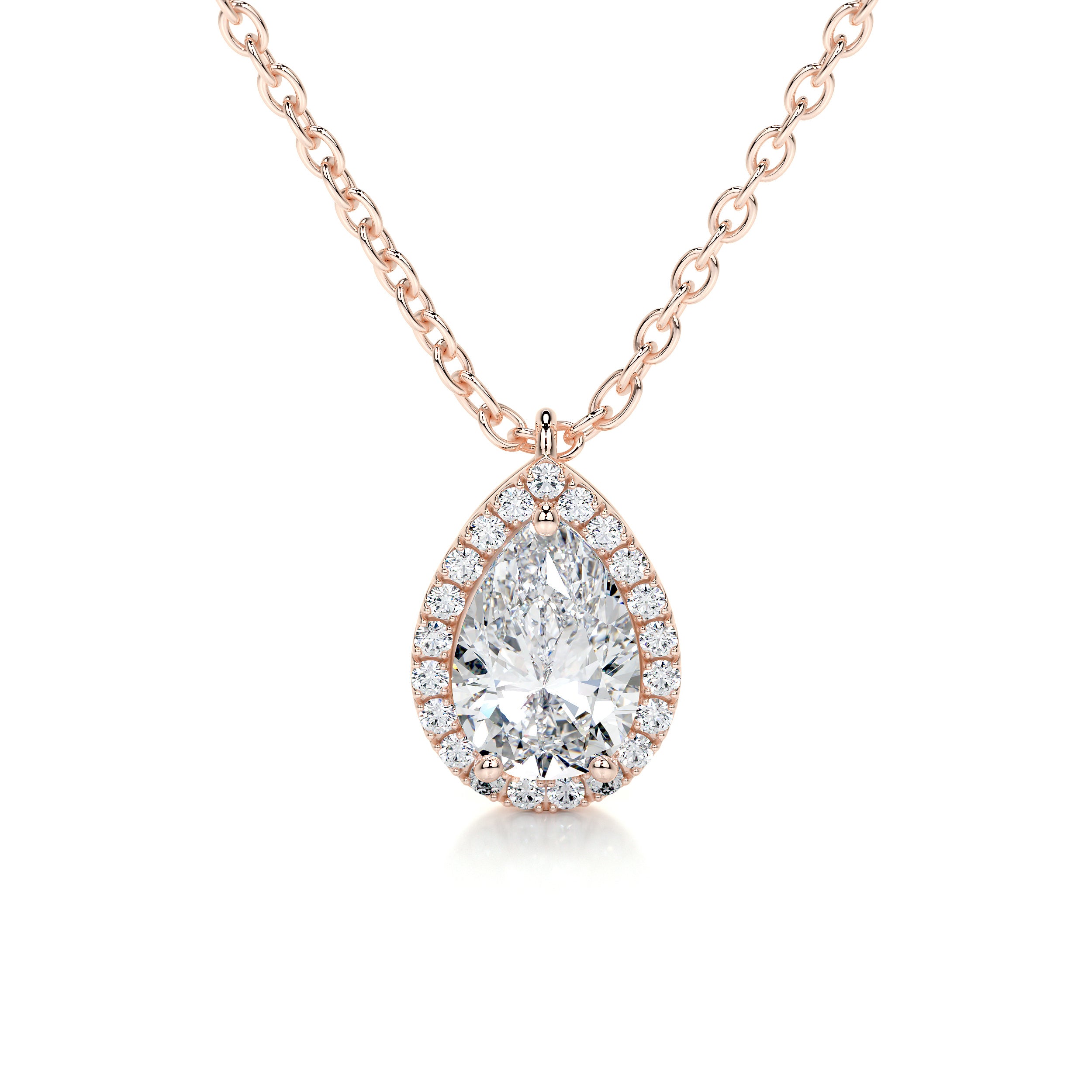 Nancy Diamond Pendant -14K Rose Gold
