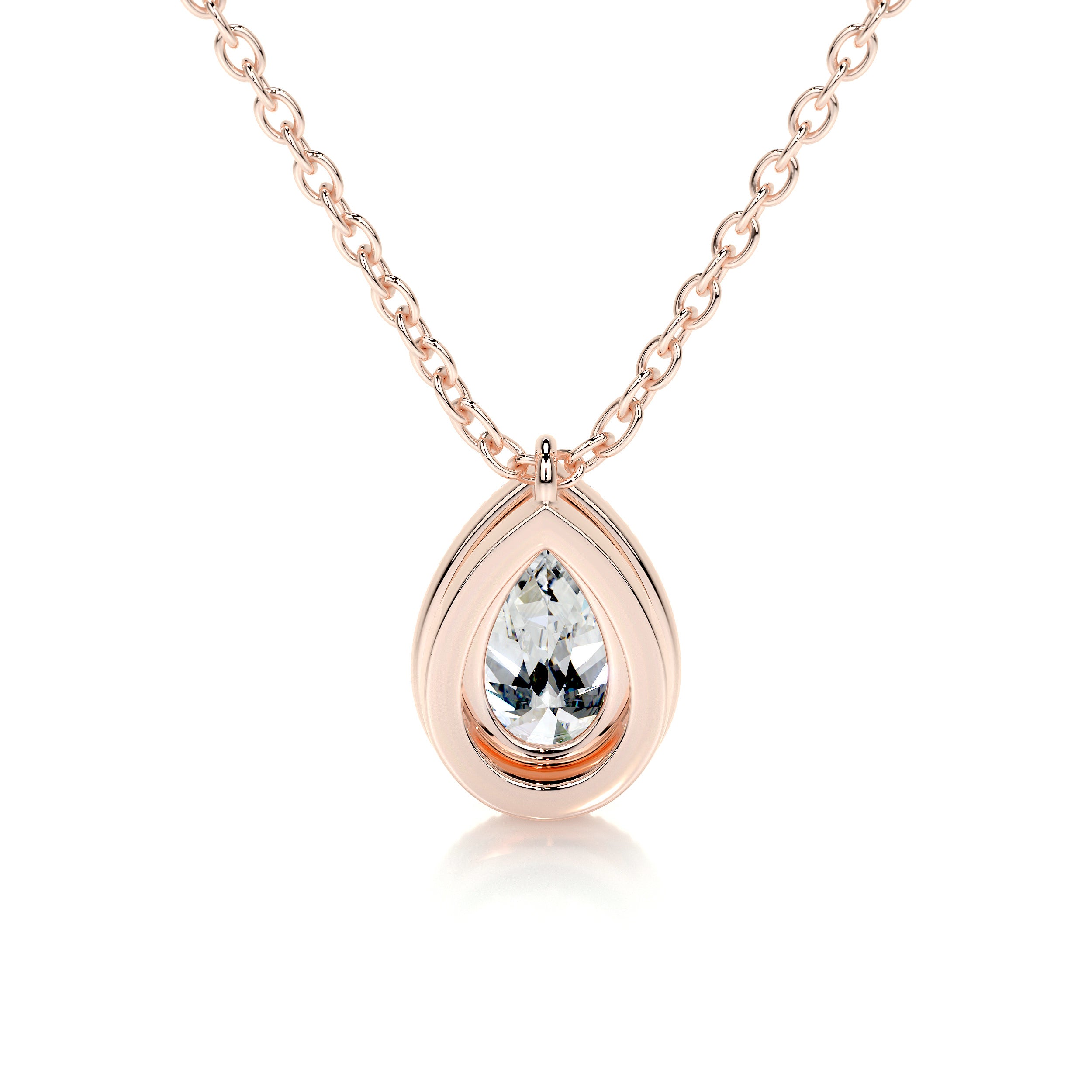 Nancy Diamond Pendant -14K Rose Gold