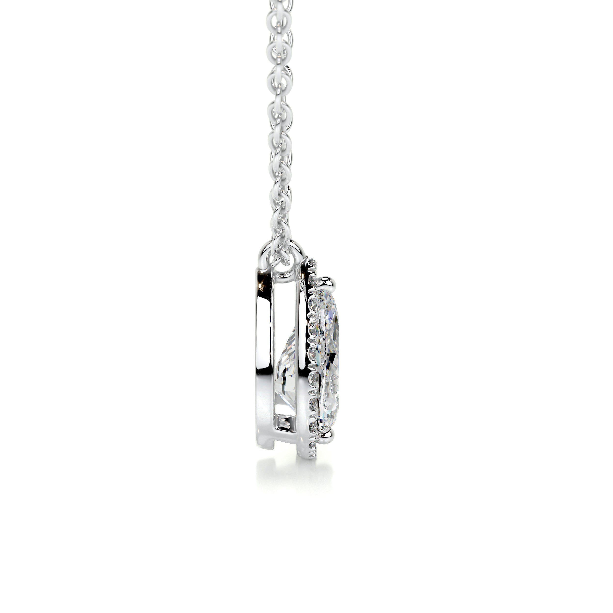 Nancy Lab Grown Diamond Pendant -14K White Gold