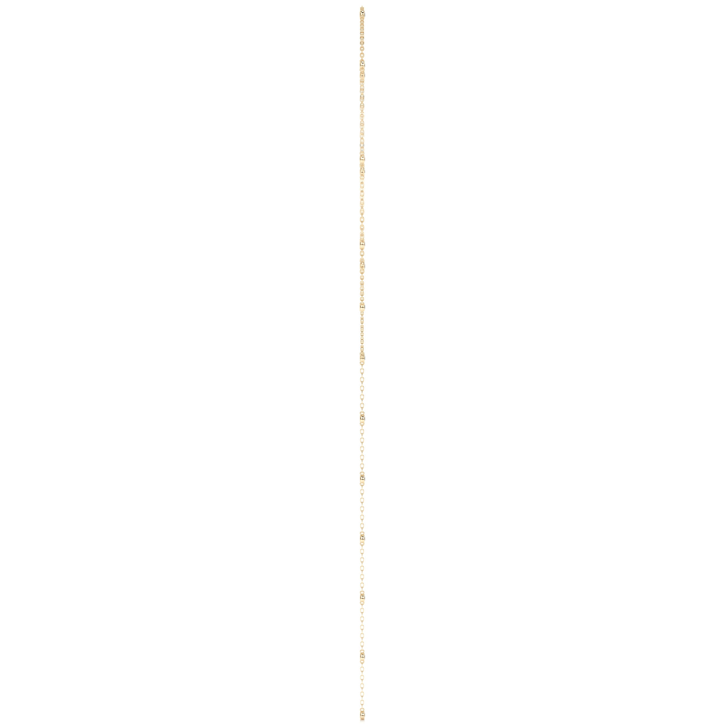 Tie Lab Grown Diamond Necklace (1.1 Carat) -18K Yellow Gold