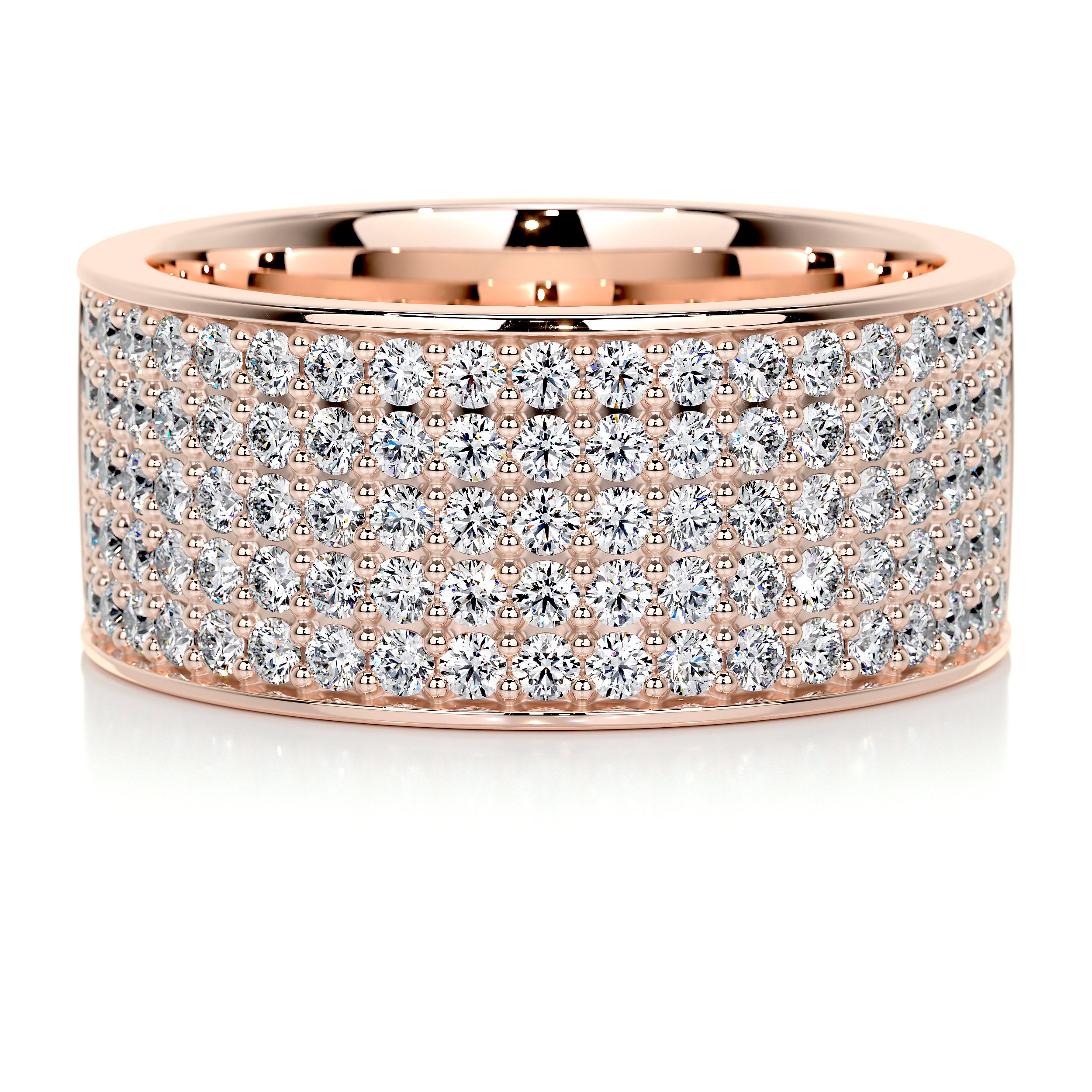 June Diamond Wedding Ring (1 Carat) -14K Rose Gold