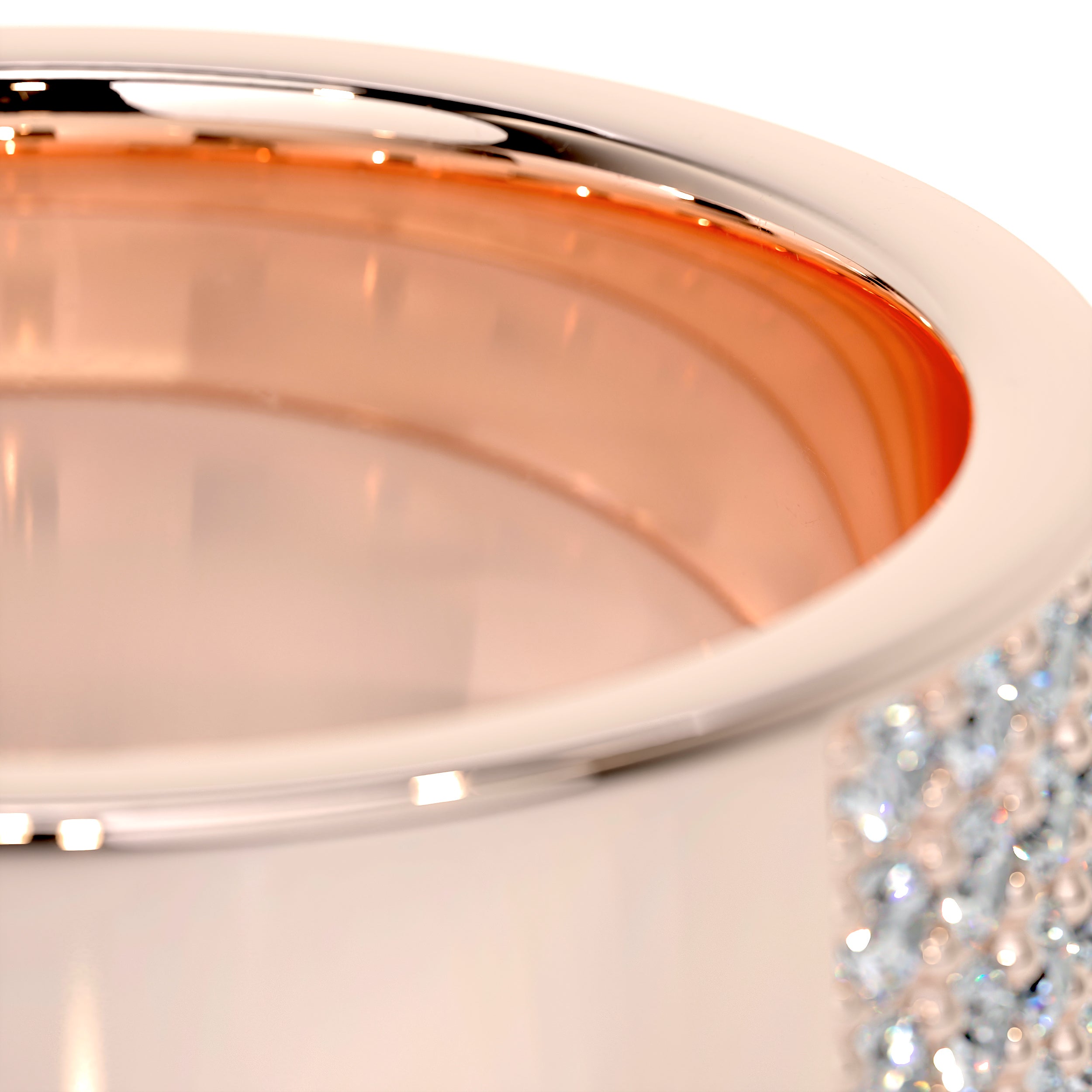 June Diamond Wedding Ring   (1 Carat) -14K Rose Gold