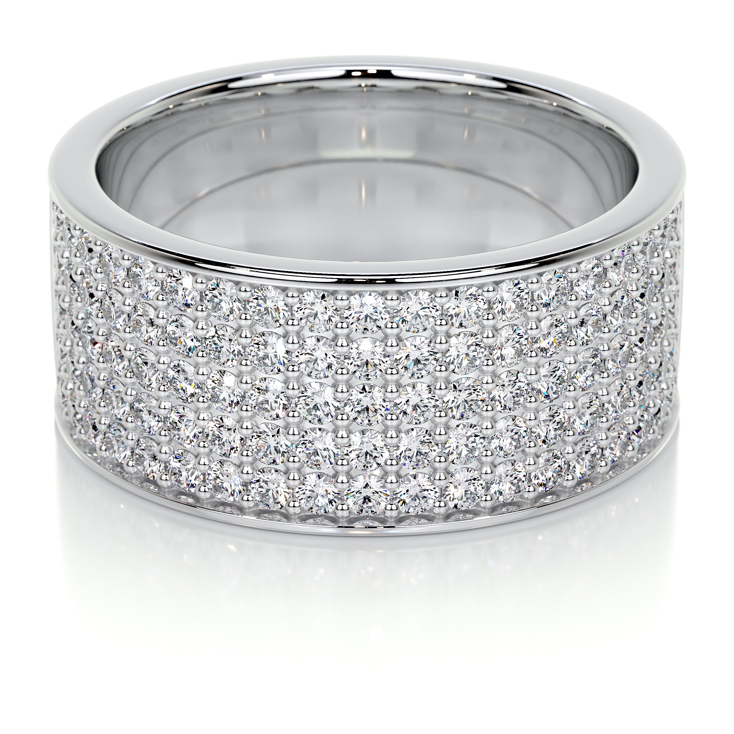 June Lab Grown Diamond Wedding Ring (1 Carat) -14K White Gold