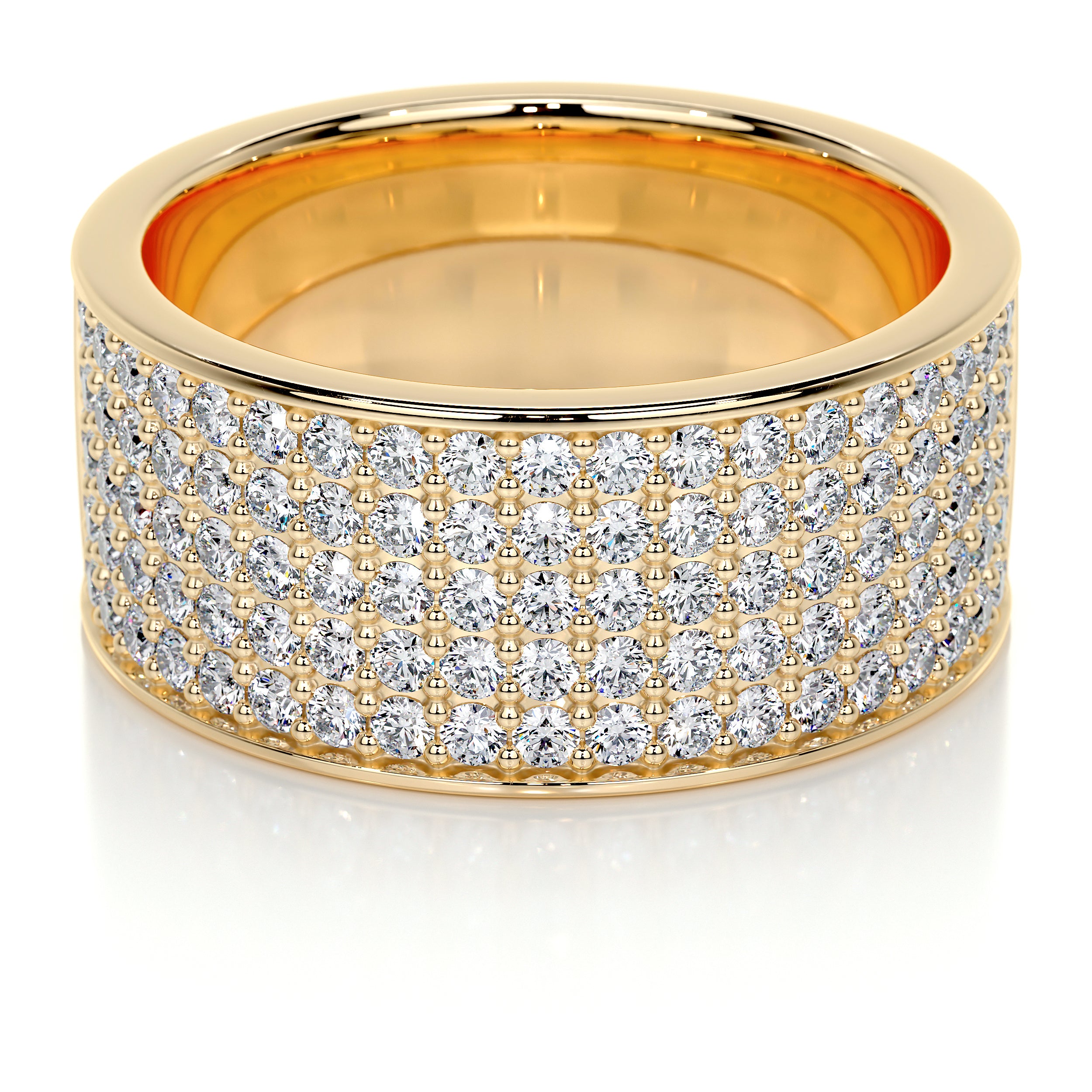 June Lab Grown Diamond Wedding Ring   (1 Carat) -18K Yellow Gold