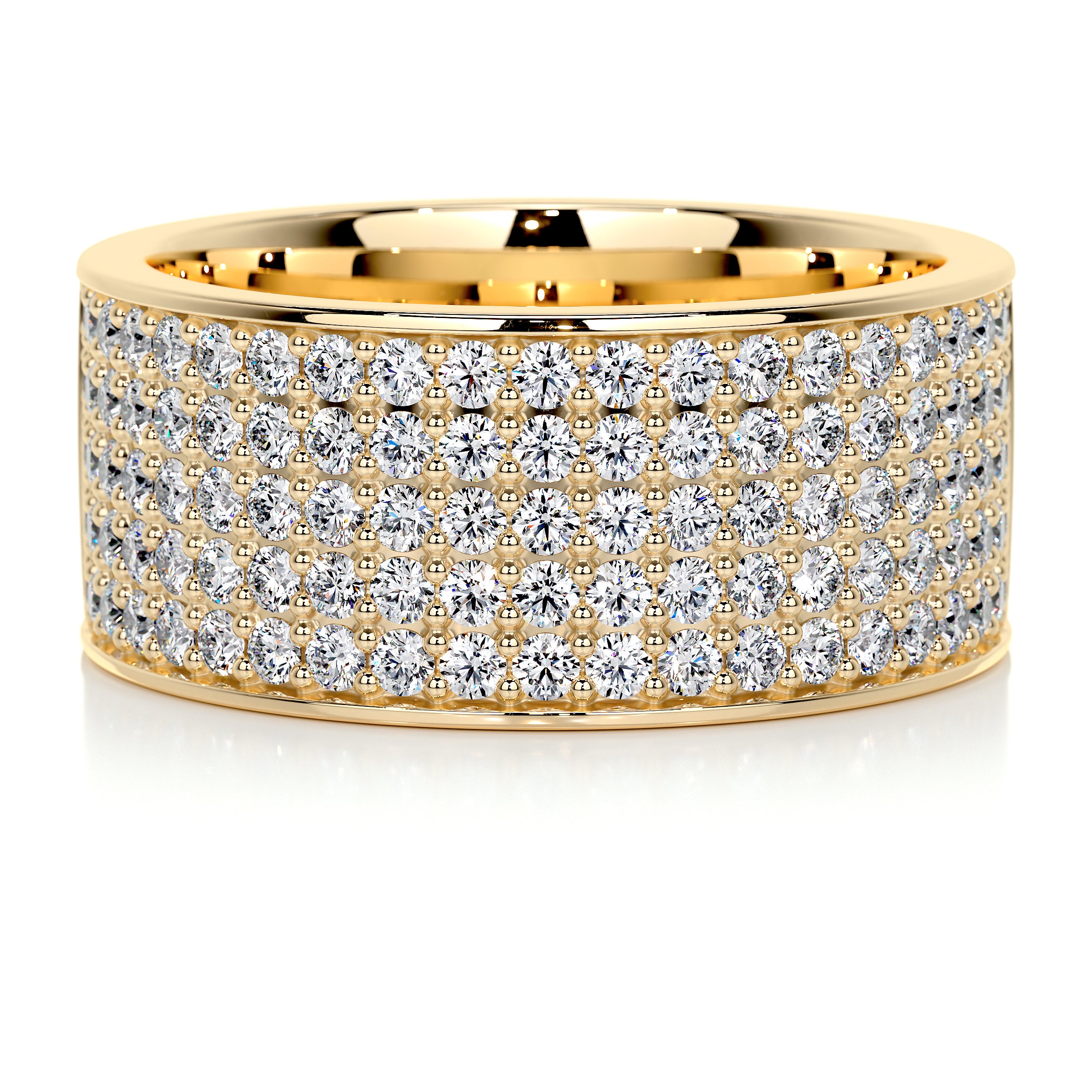 June Diamond Wedding Ring   (1 Carat) -18K Yellow Gold