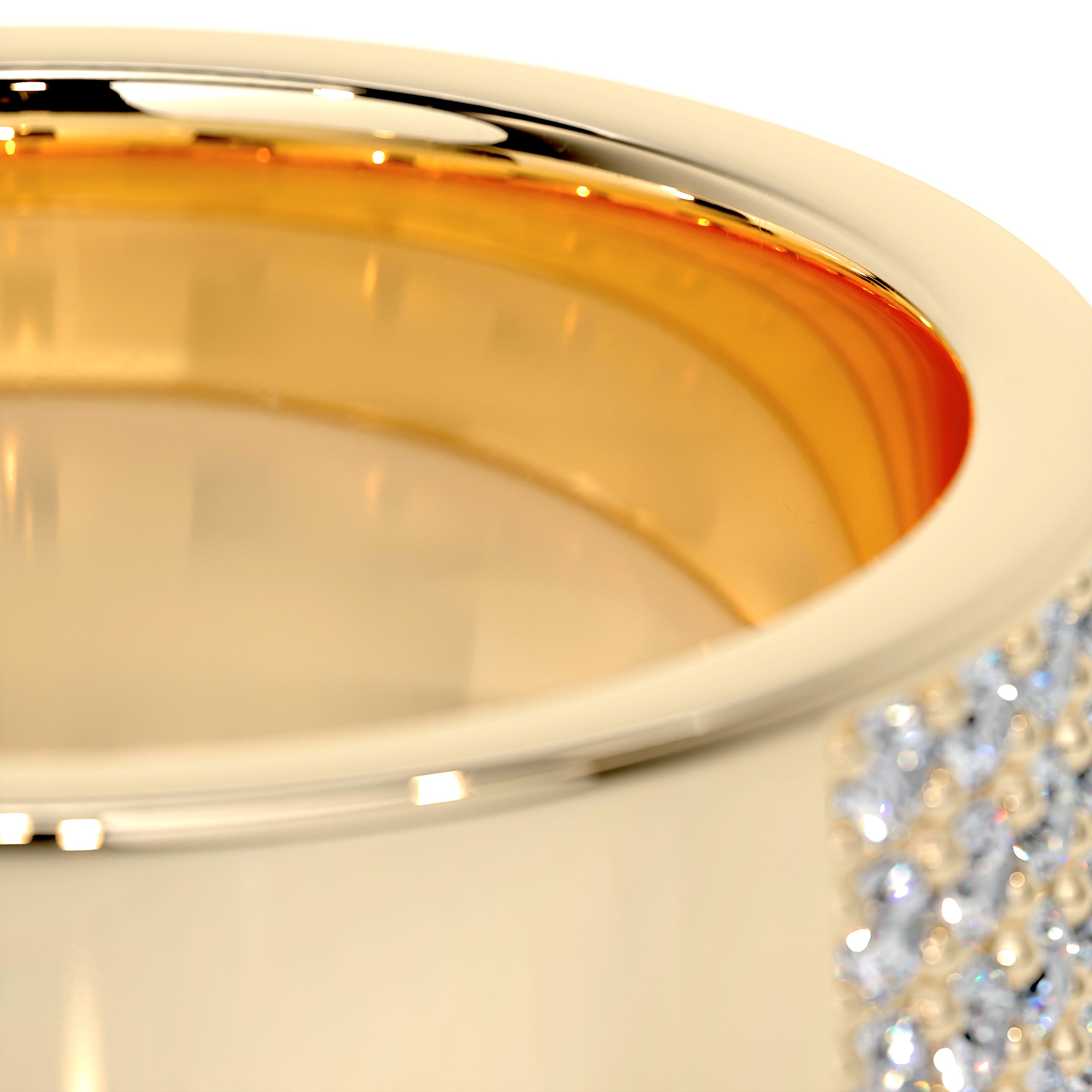 June Diamond Wedding Ring   (1 Carat) -18K Yellow Gold