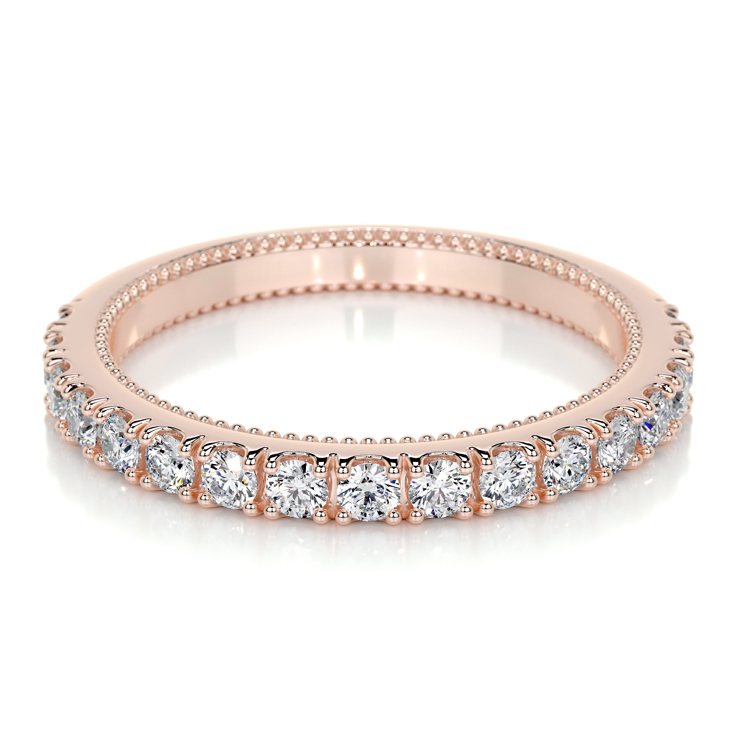 Blair Lab Grown Diamond Milgrain Wedding Ring (0.5 Carat) -14K Rose Gold