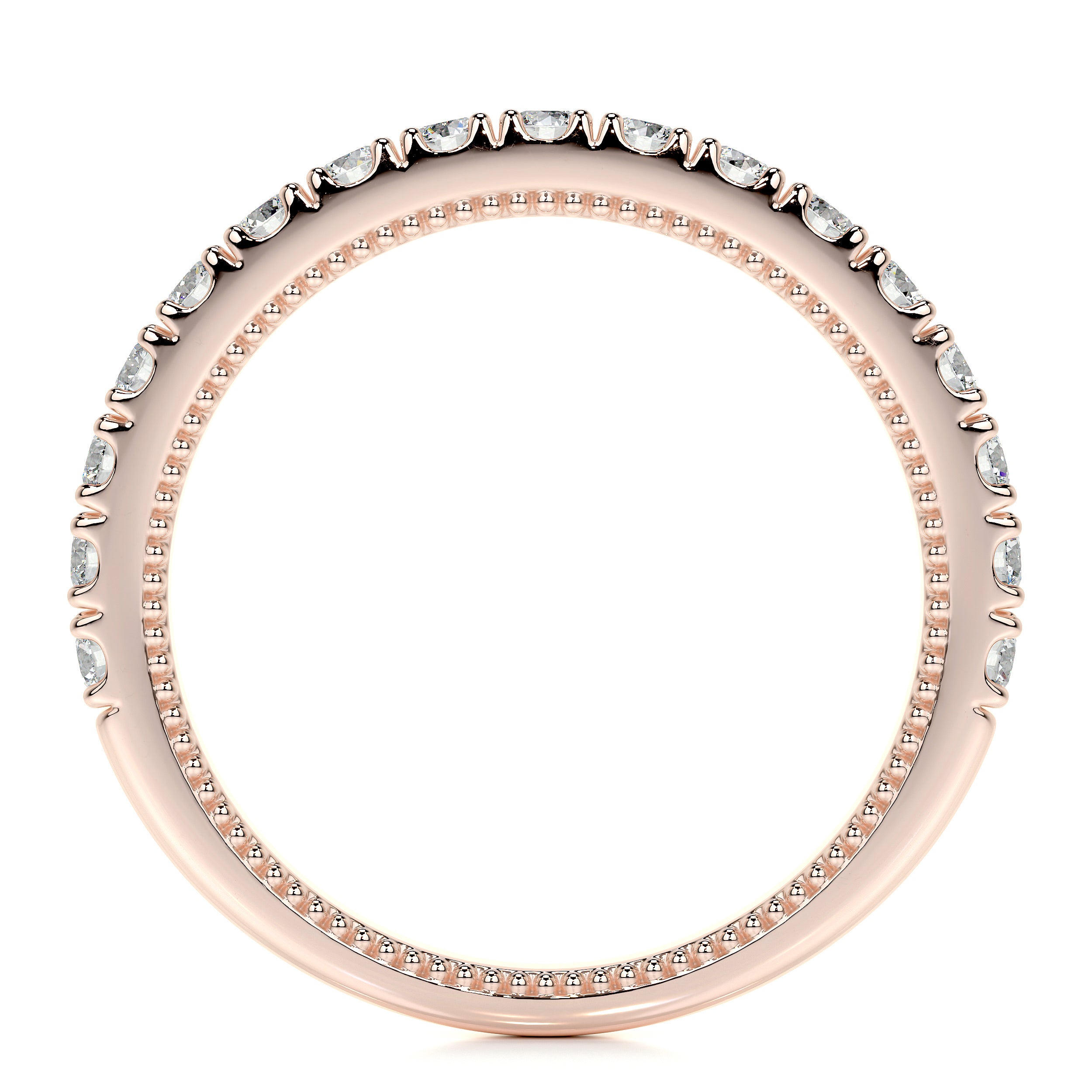 Blair Lab Grown Diamond Milgrain Wedding Ring (0.5 Carat) -14K Rose Gold