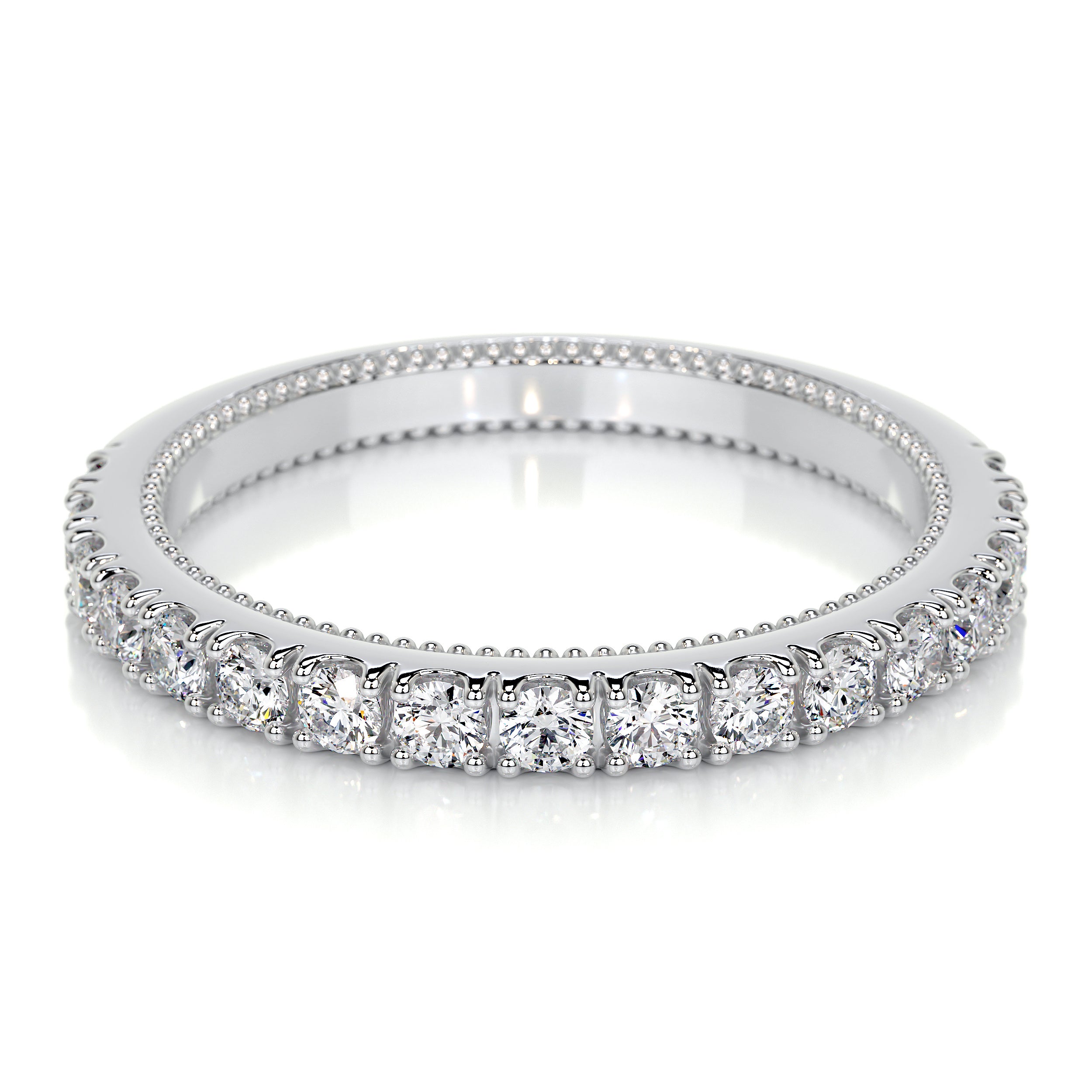 Blair Lab Grown Diamond Milgrain Wedding Ring (0.5 Carat) -14K White Gold