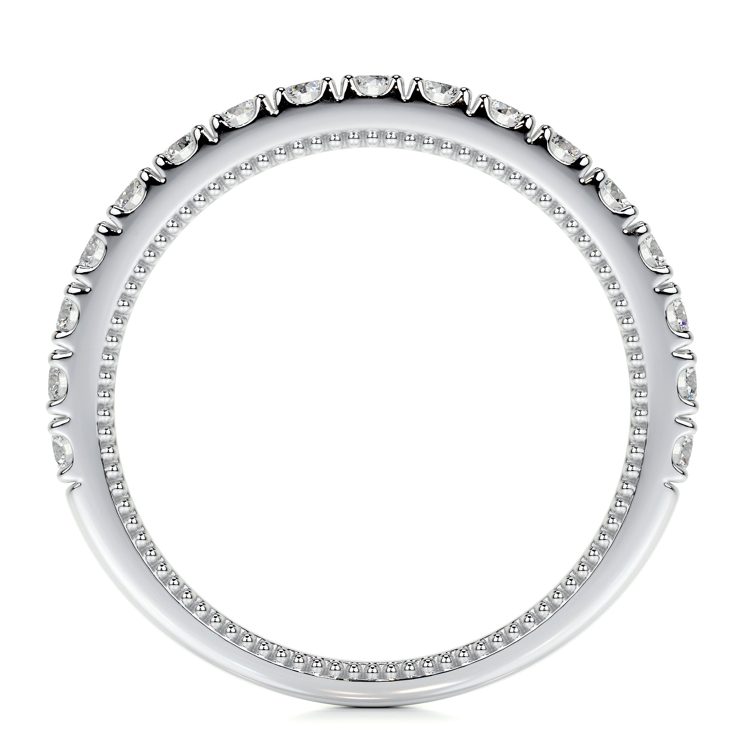 Blair Lab Grown Diamond Milgrain Wedding Ring (0.5 Carat) -14K White Gold