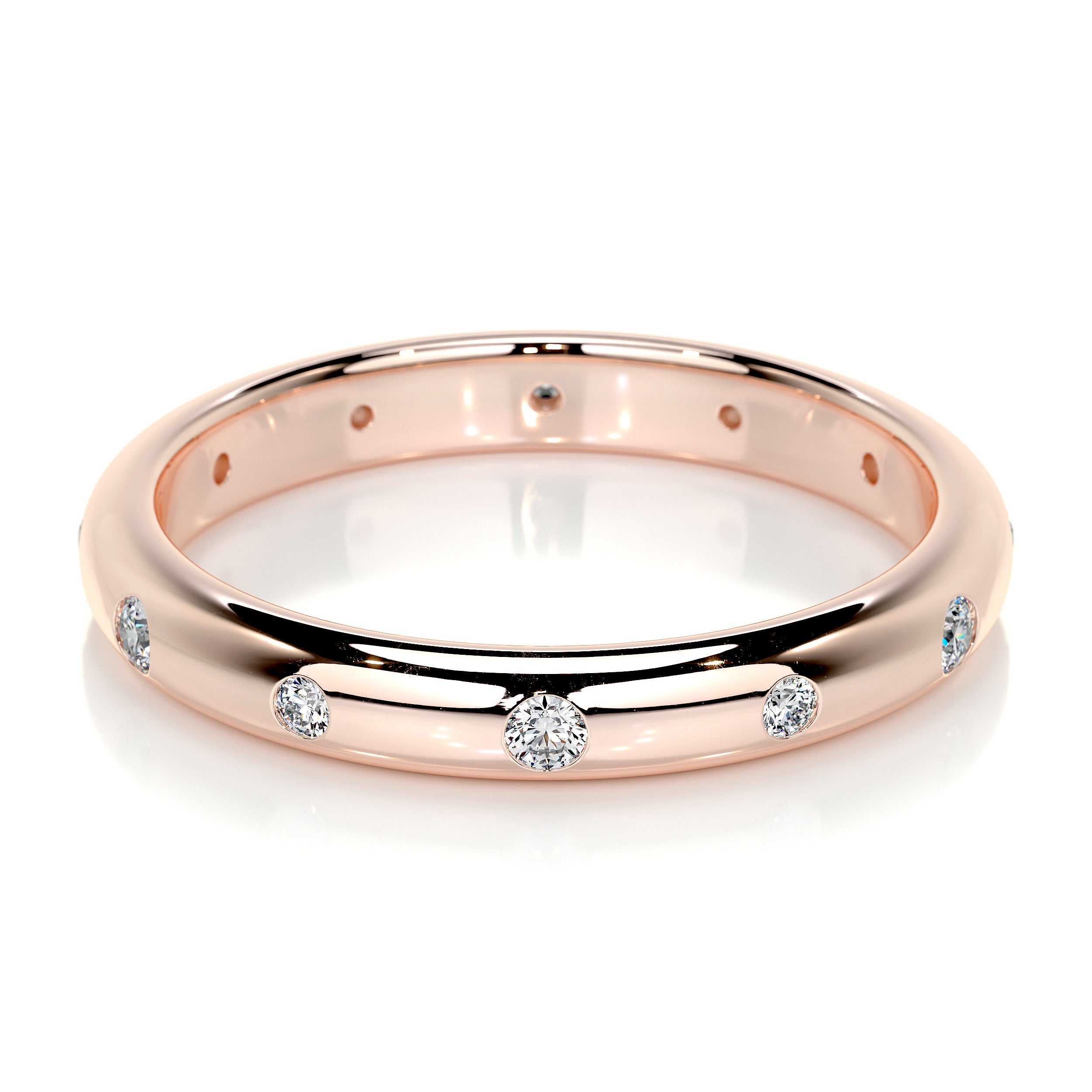 Zara Lab Grown Diamond Wedding Ring (0.18 Carat) -14K Rose Gold