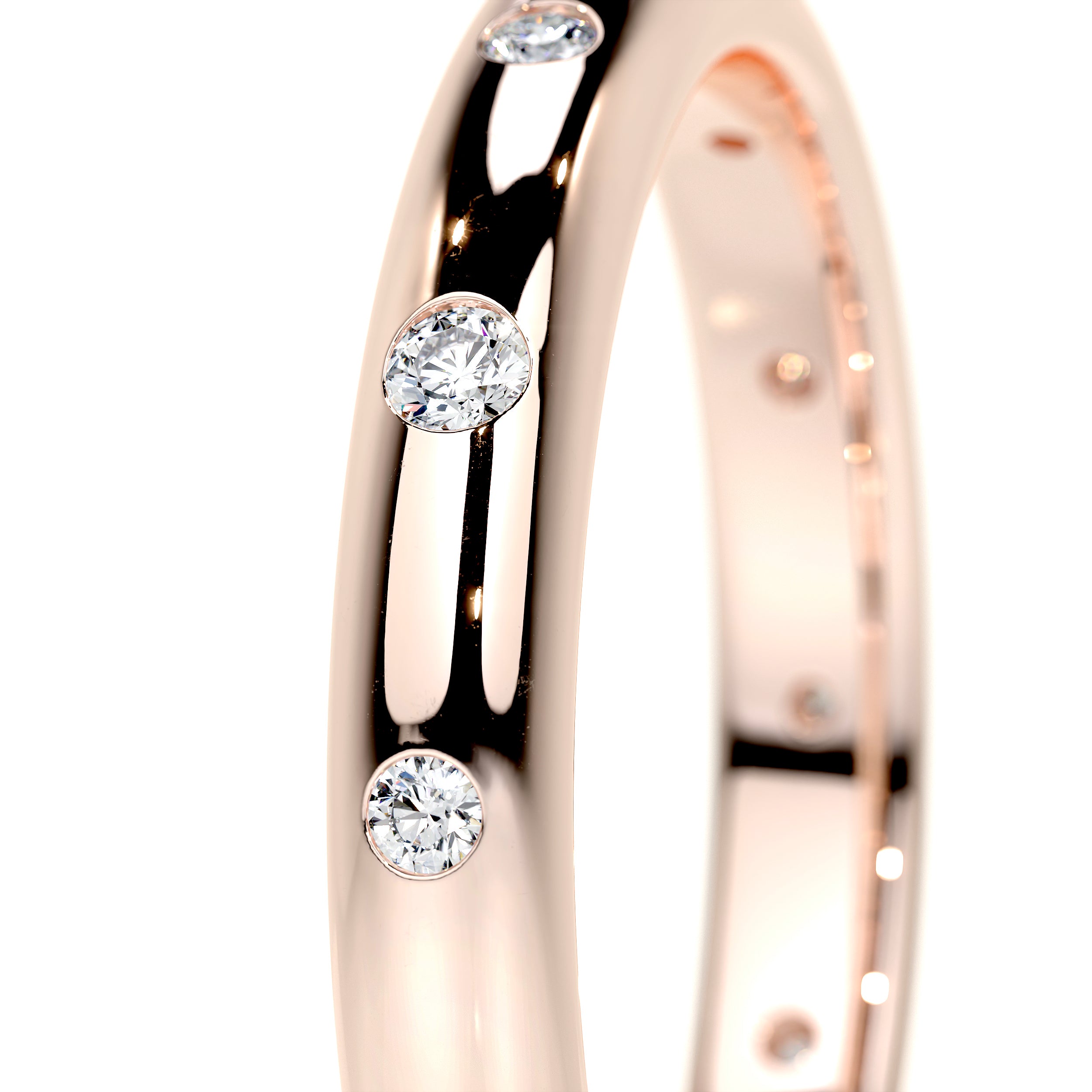 Zara Lab Grown Diamond Wedding Ring   (0.18 Carat) -14K Rose Gold