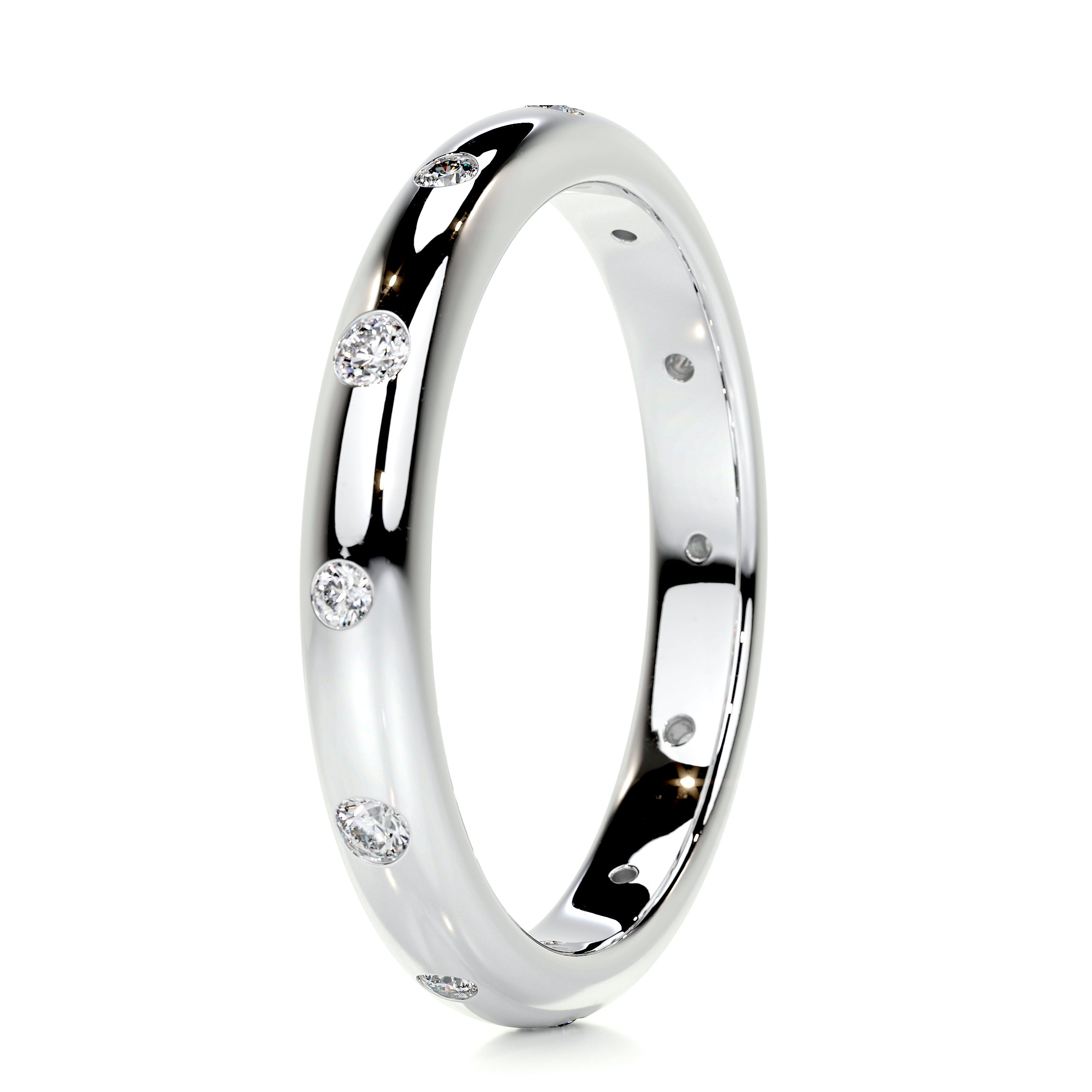 Zara Diamond Wedding Ring (0.18 Carat) -18K White Gold