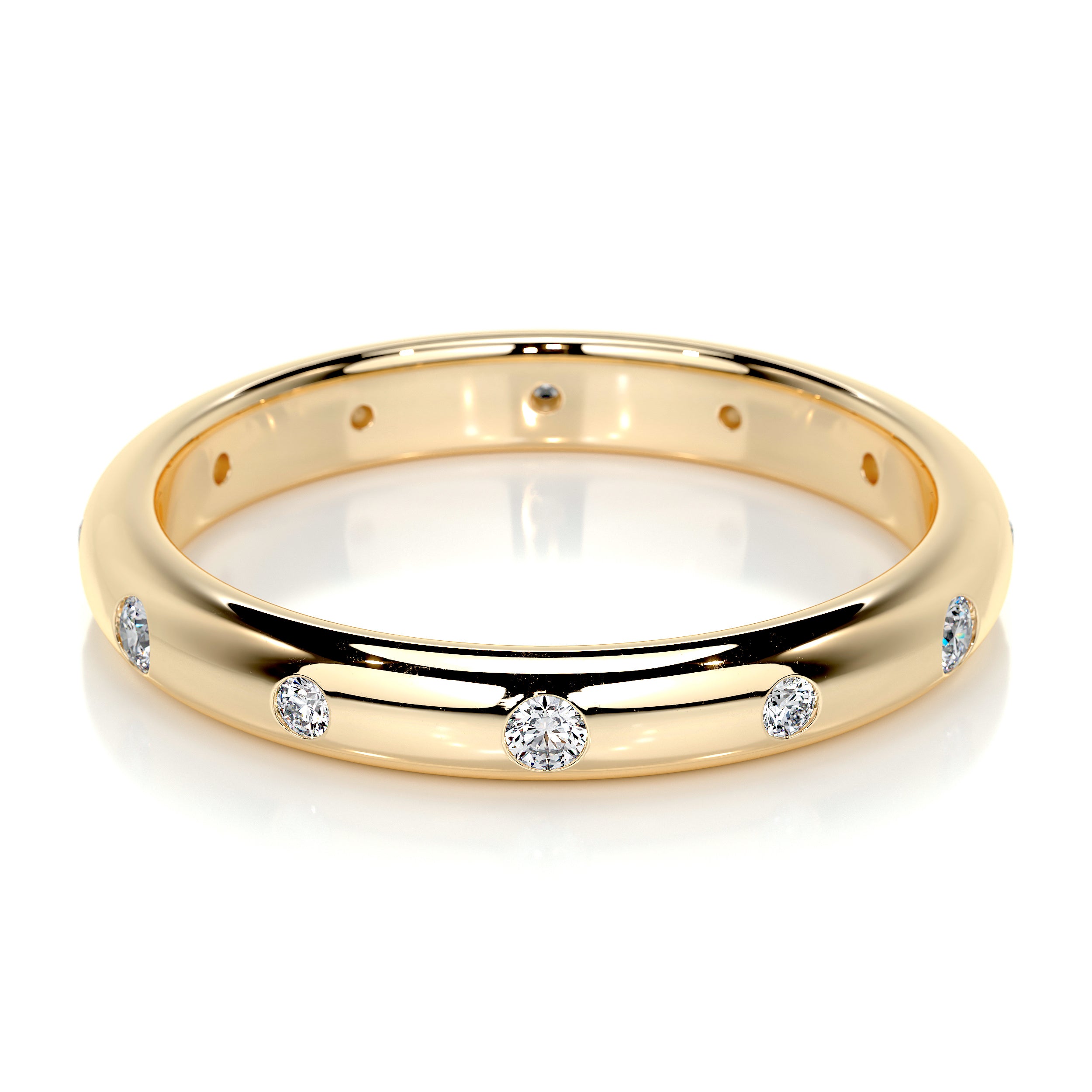 Zara Lab Grown Diamond Wedding Ring   (0.18 Carat) -18K Yellow Gold