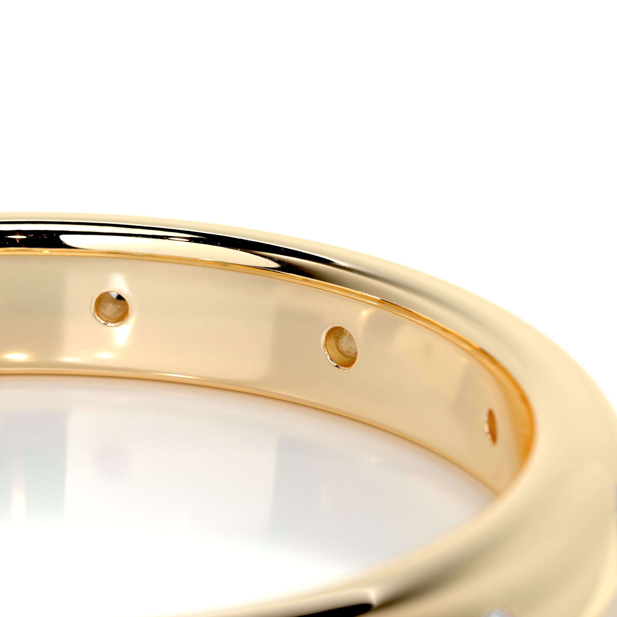 Zara Diamond Wedding Ring (0.18 Carat) -18K Yellow Gold