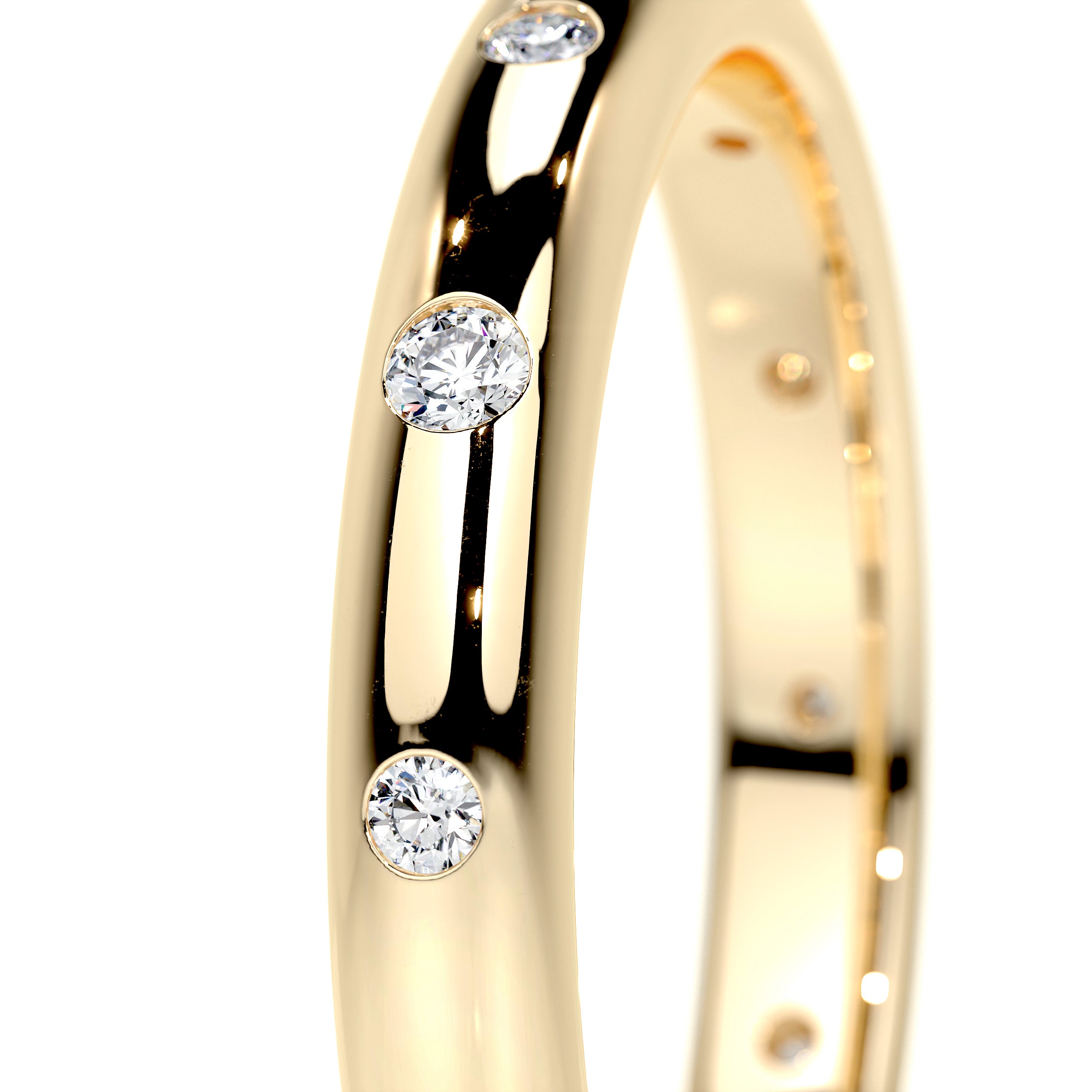 Zara Lab Grown Diamond Wedding Ring   (0.18 Carat) -18K Yellow Gold