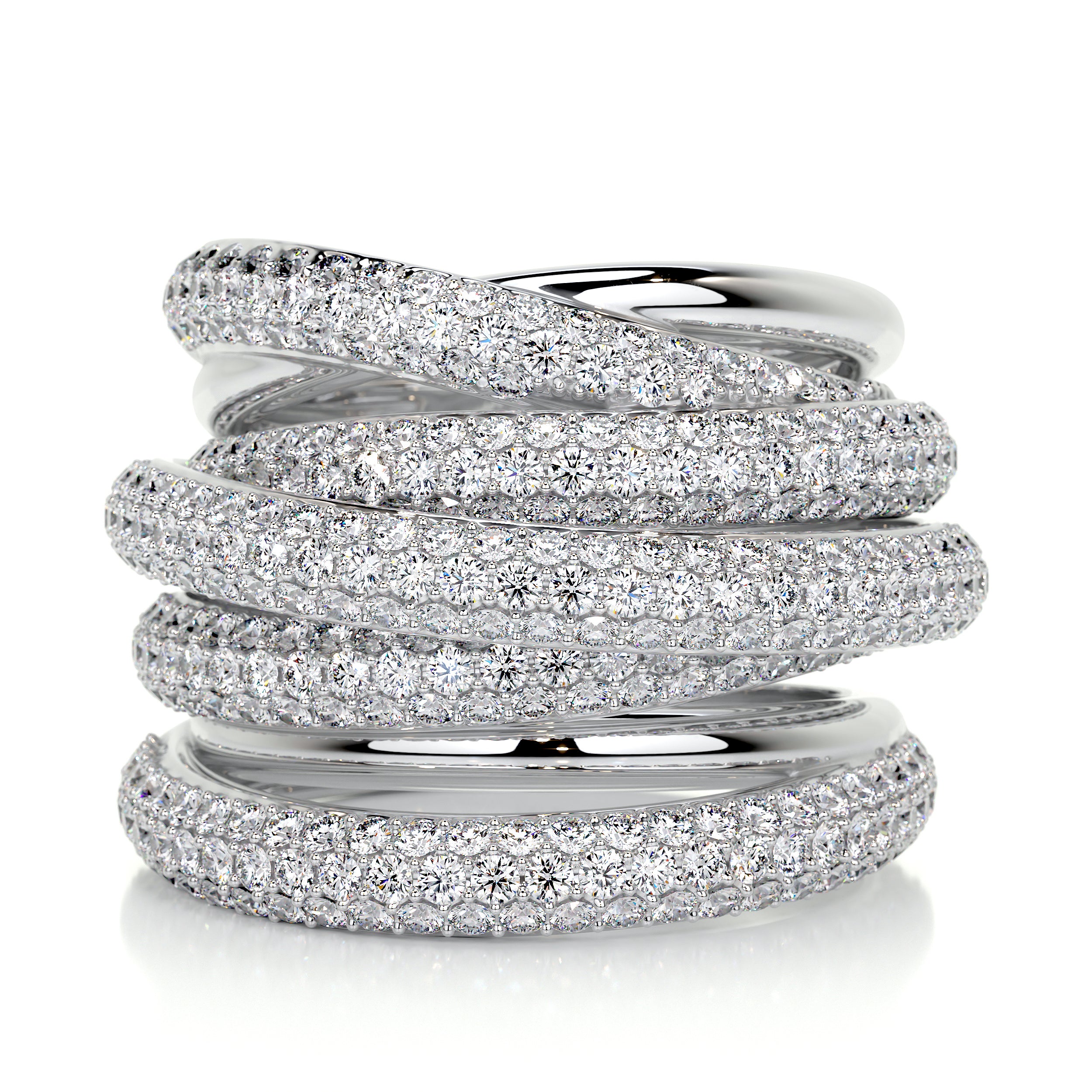 Aurora Diamond Wedding Ring (3 Carat) -Platinum