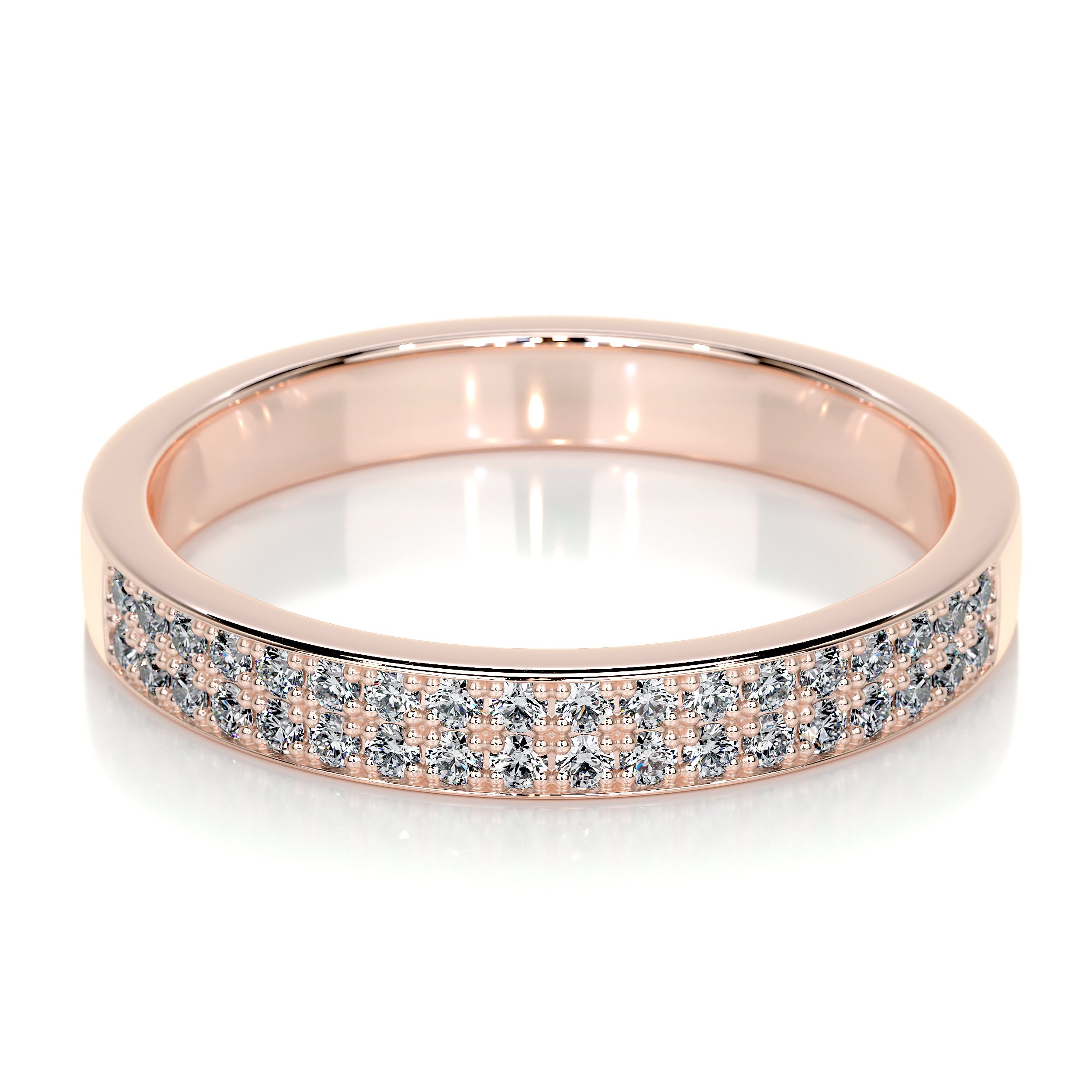 June Lab Grown Diamond Wedding Ring   (0.2 Carat) - 14K Rose Gold
