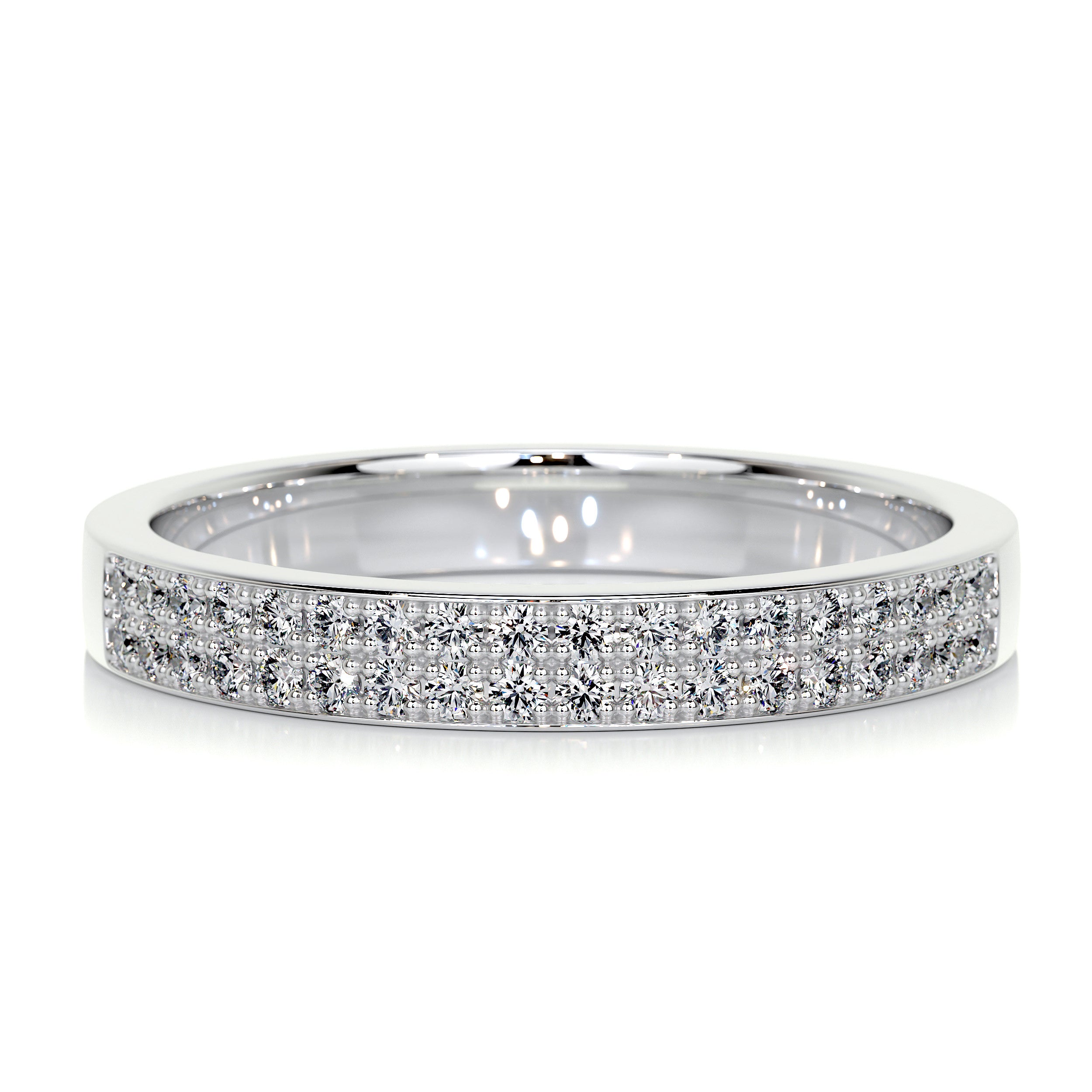 June Diamond Wedding Ring (0.2 Carat) - 14K White Gold