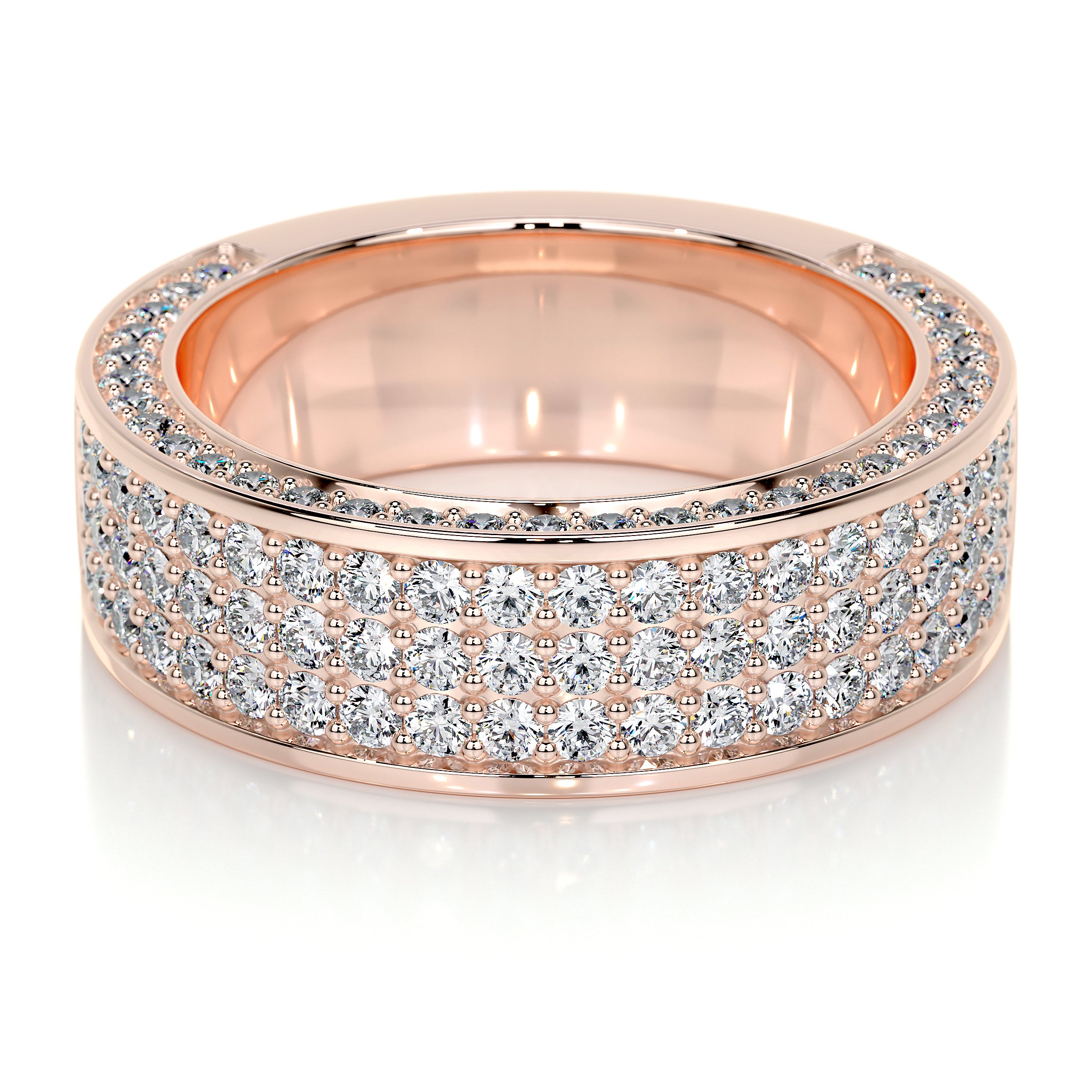Vera Lab Grown Diamond Wedding Ring (1.3 Carat) -14K Rose Gold