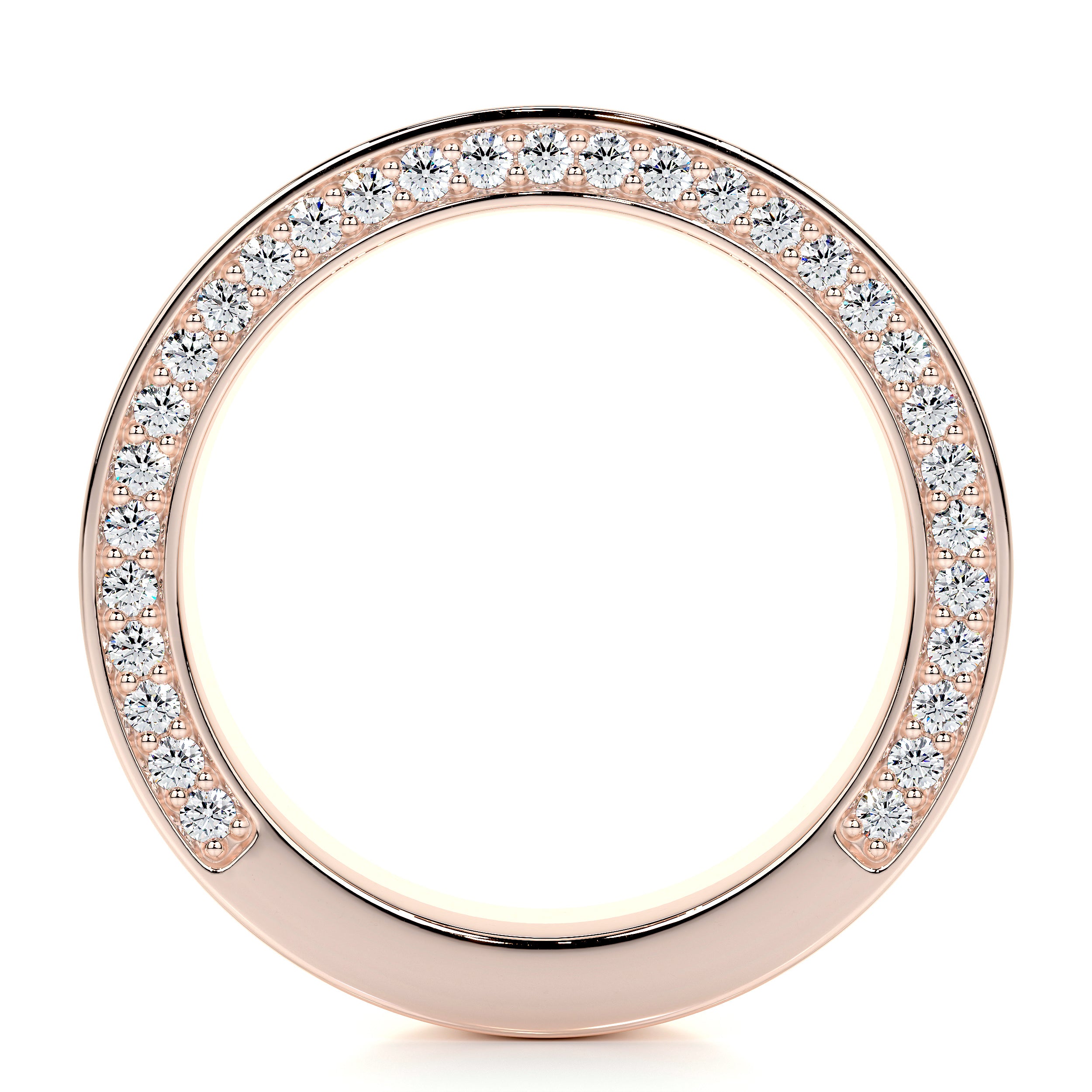 Vera Lab Grown Diamond Wedding Ring (1.3 Carat) -14K Rose Gold