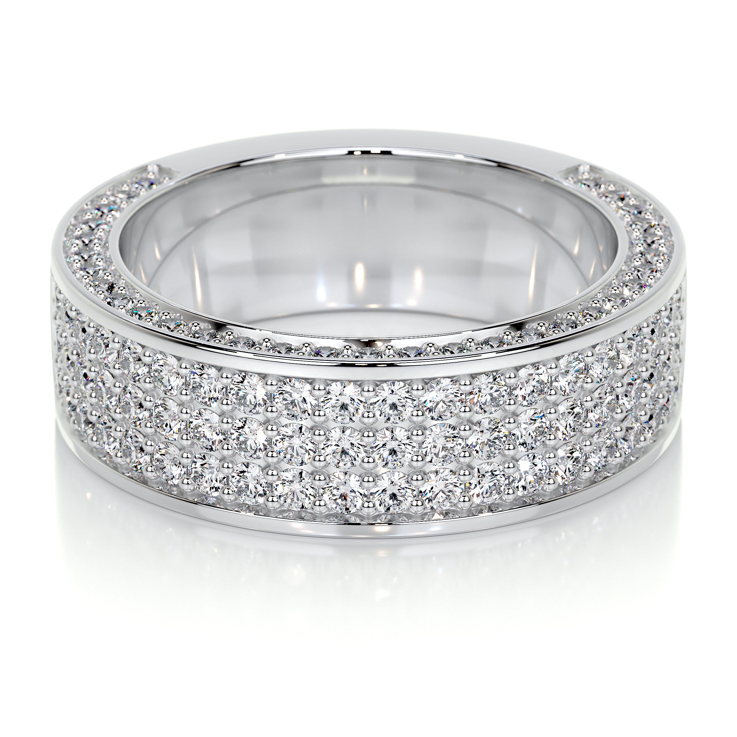 Vera Lab Grown Diamond Wedding Ring (1.3 Carat) -14K White Gold