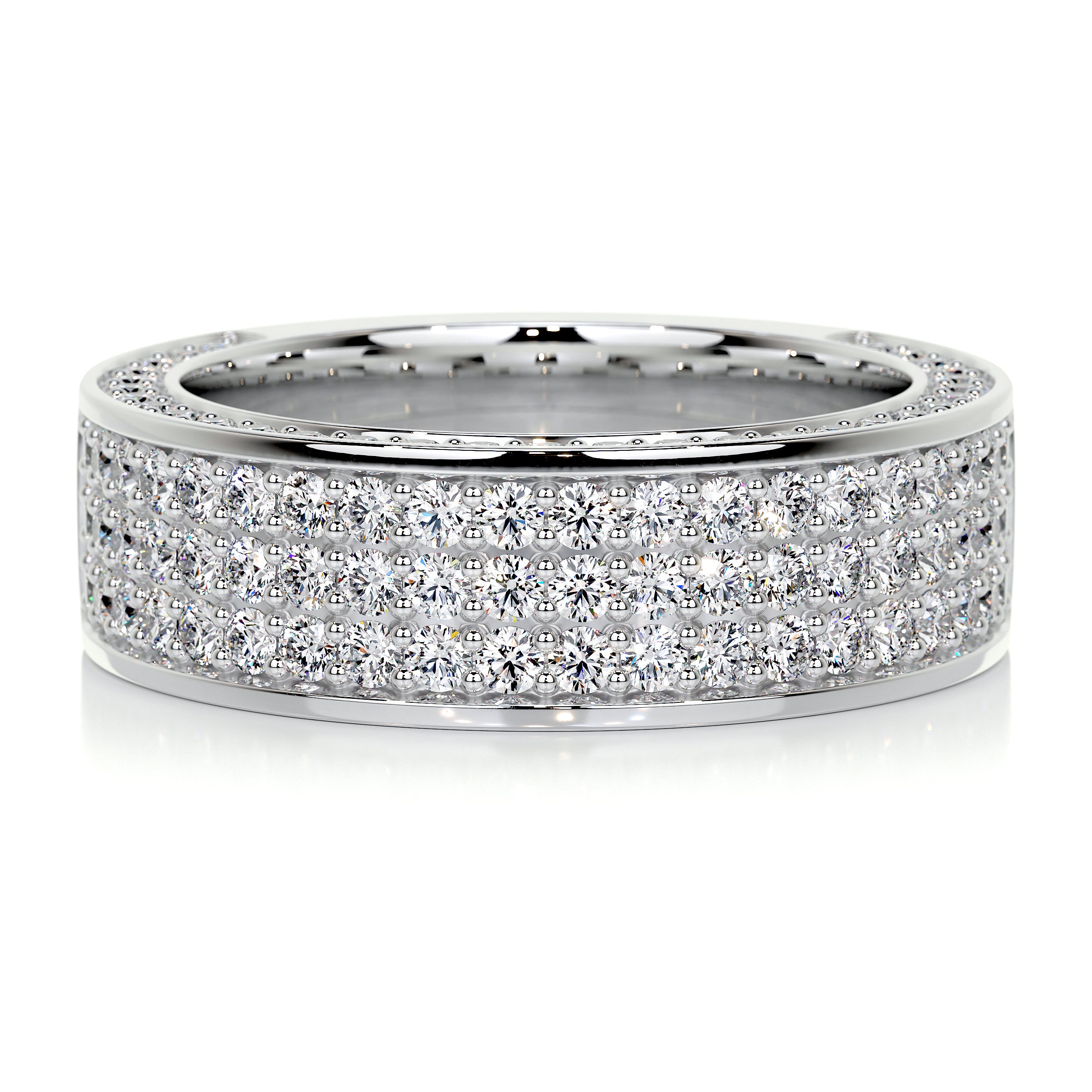 Vera Diamond Wedding Ring (1.3 Carat) -18K White Gold