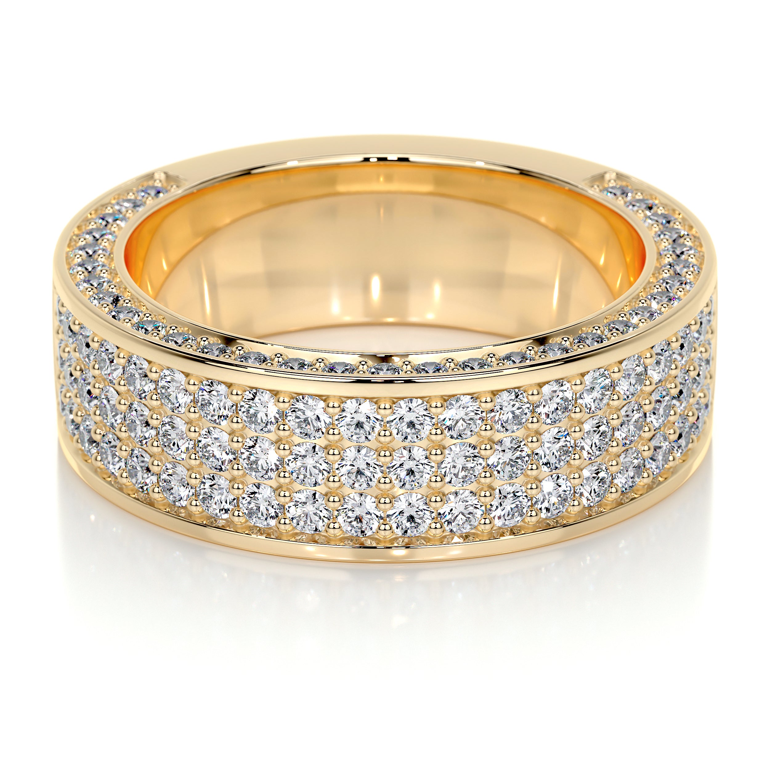 Vera Lab Grown Diamond Wedding Ring (1.3 Carat) -18K Yellow Gold