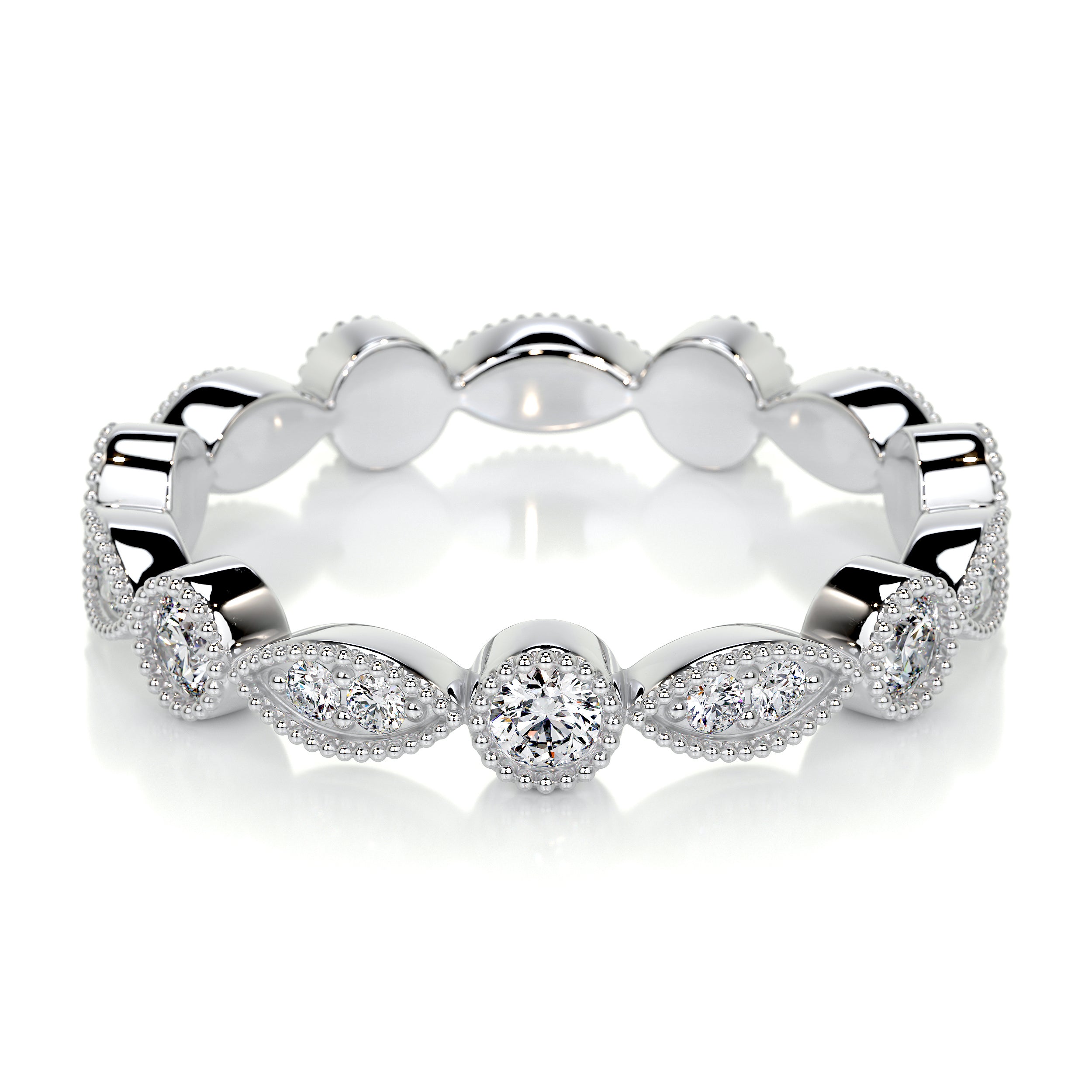 Amelia Lab Grown Eternity Wedding Ring (0.5 Carat) -14K White Gold