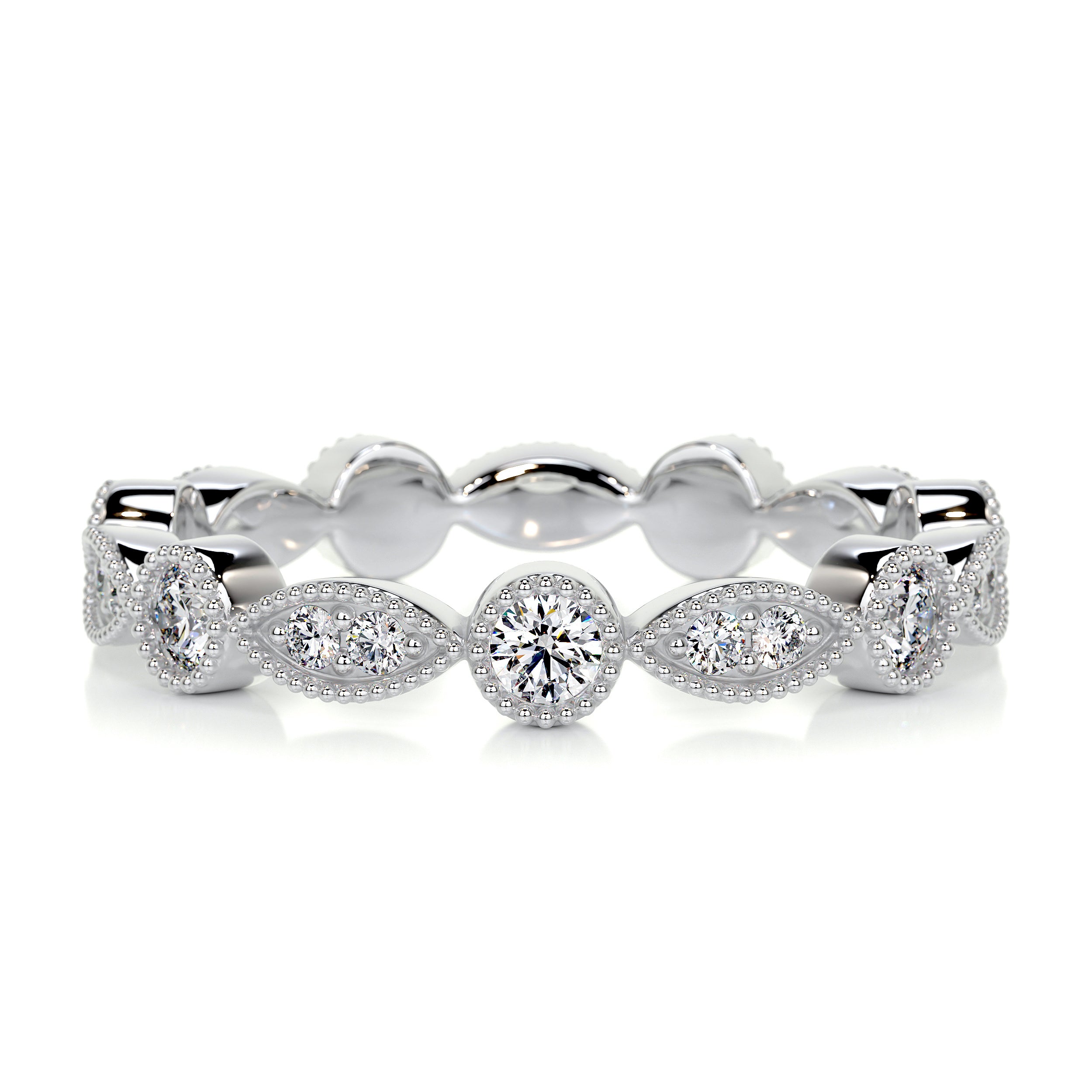 Amelia Eternity Wedding Ring   (0.5 Carat) -14K White Gold