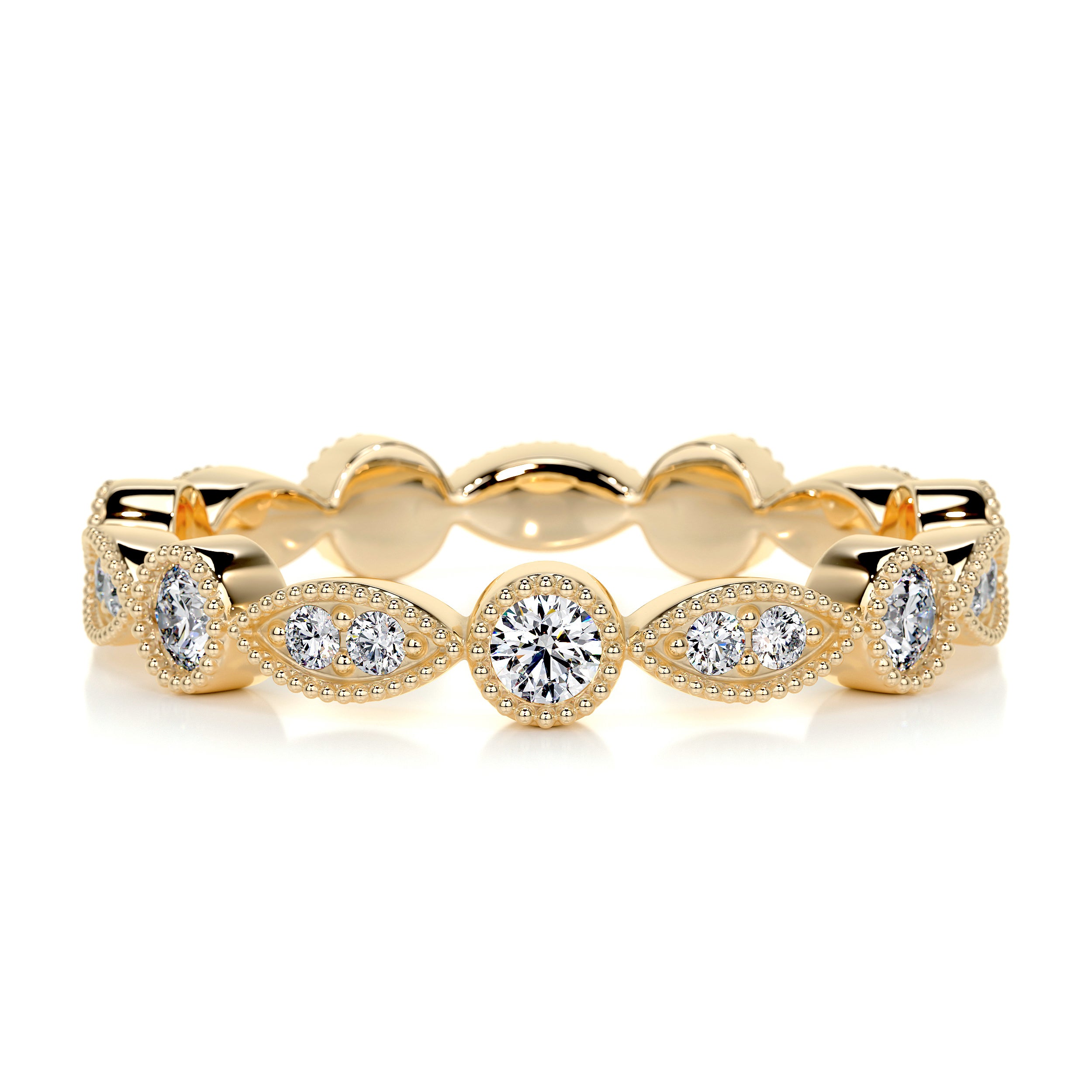 Amelia Eternity Wedding Ring (0.5 Carat) -18K Yellow Gold