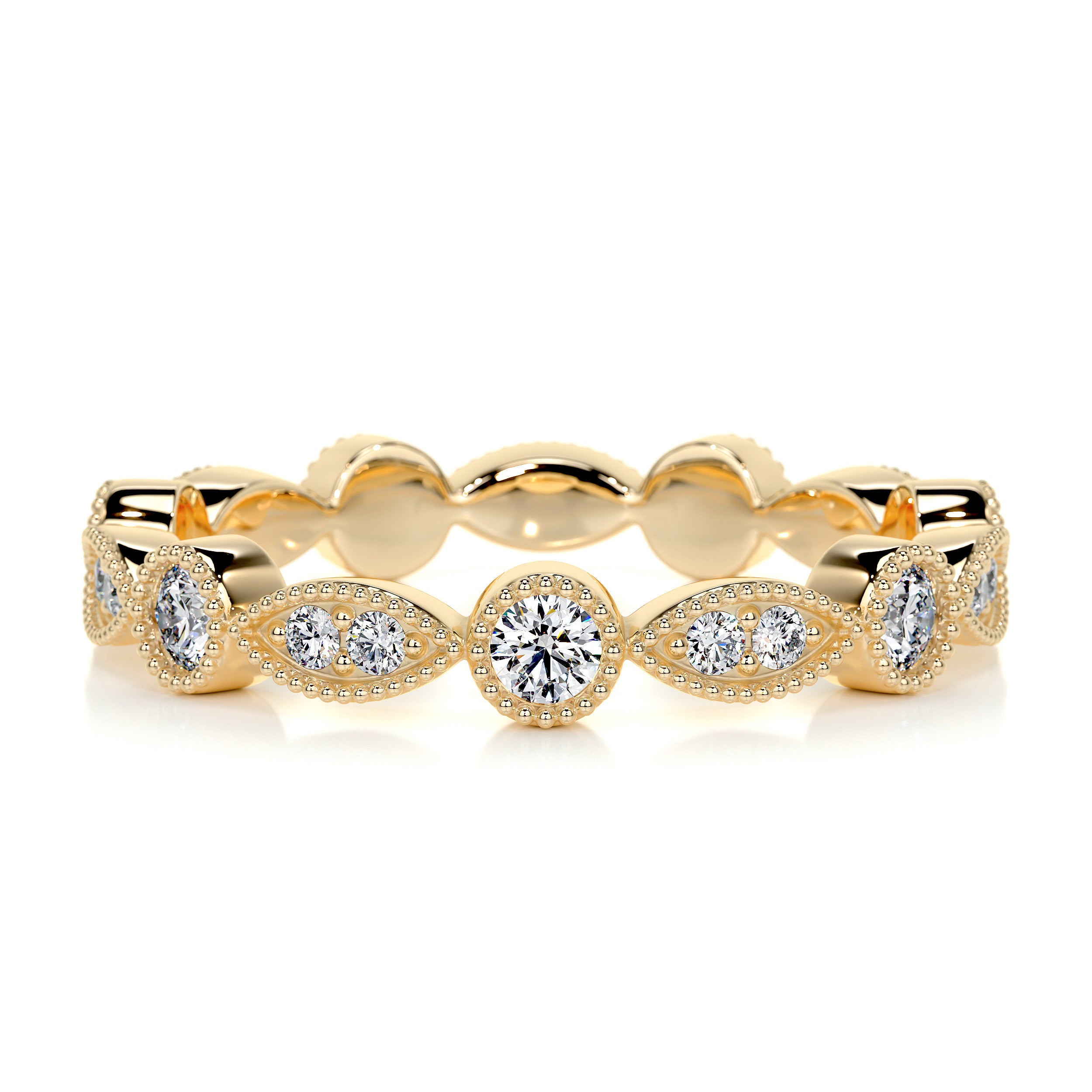 Amelia Eternity Wedding Ring   (0.5 Carat) -18K Yellow Gold