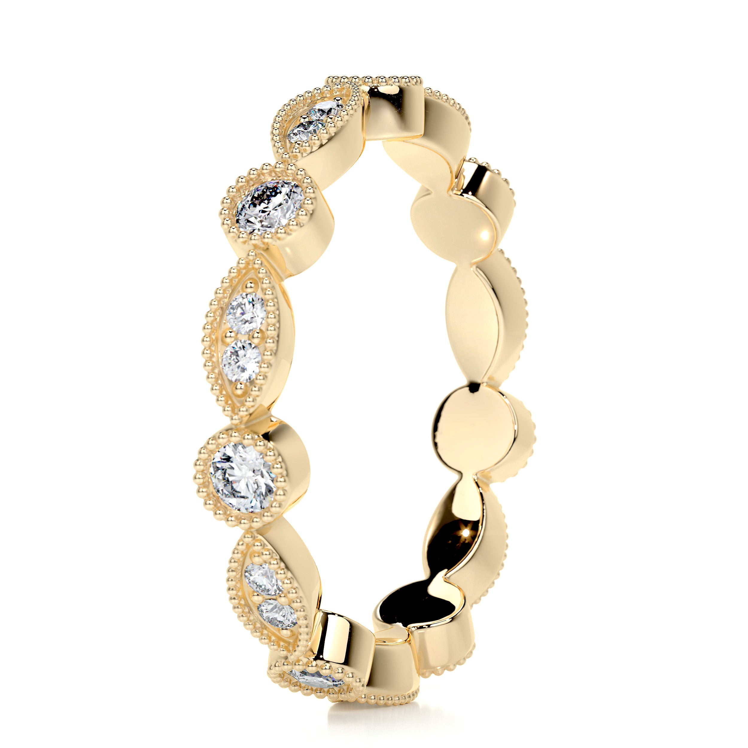 Amelia Eternity Wedding Ring (0.5 Carat) -18K Yellow Gold