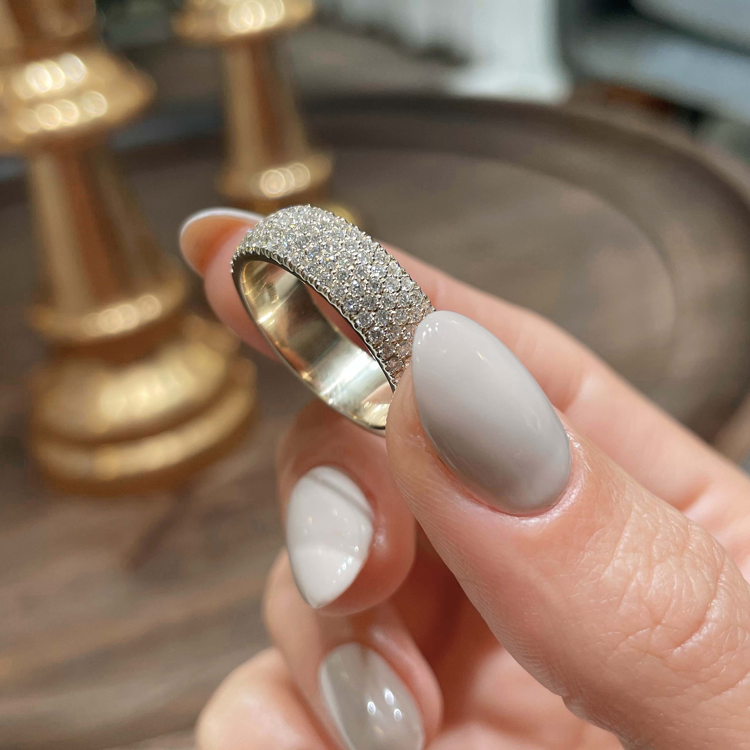 Dakota Lab Grown Diamond Wedding Ring (1.2 Carat) -18K Yellow Gold