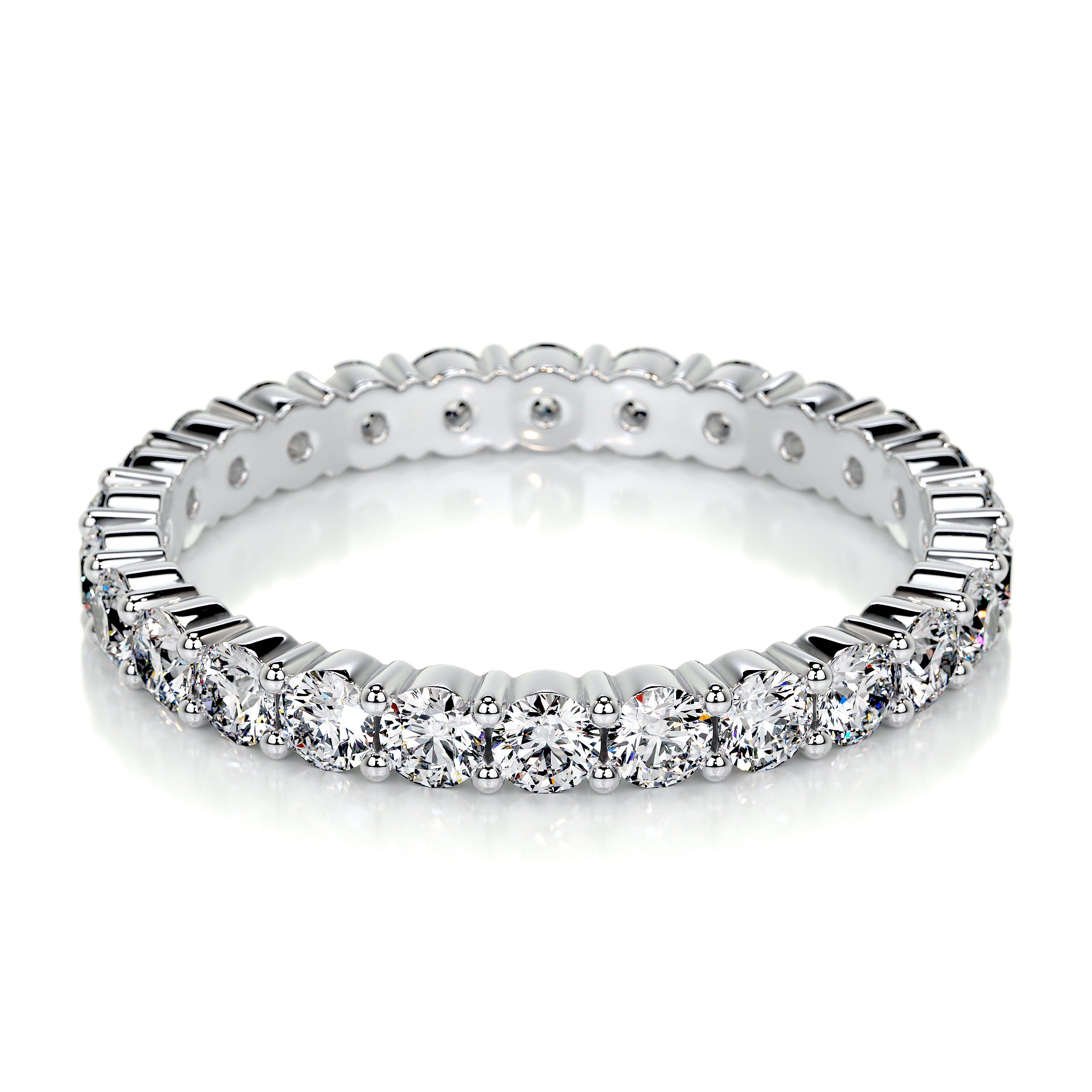 Trinity Lab Grown Eternity Wedding Ring (0.9 Carat) -Platinum