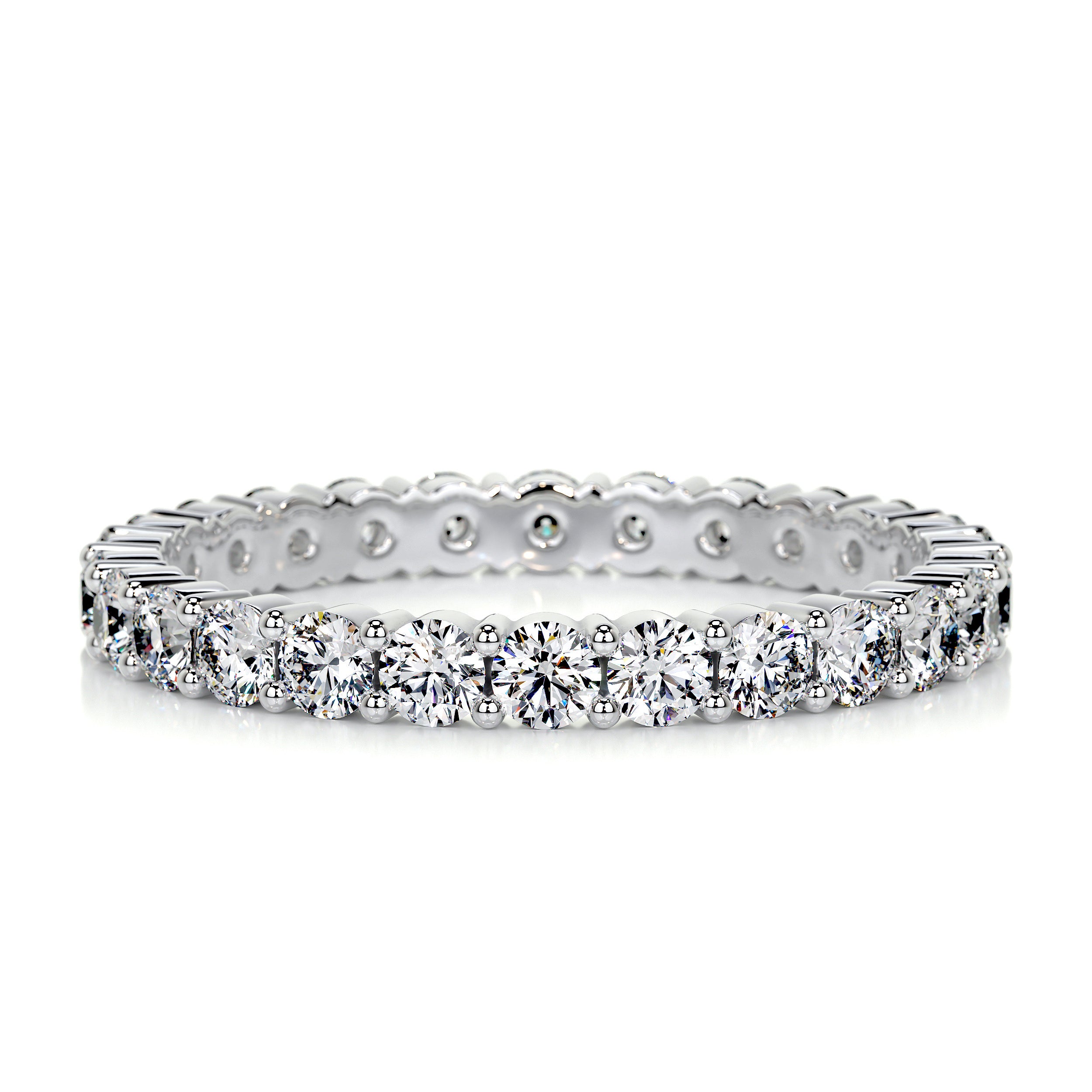 Trinity Eternity Wedding Ring (0.9 Carat) -18K White Gold