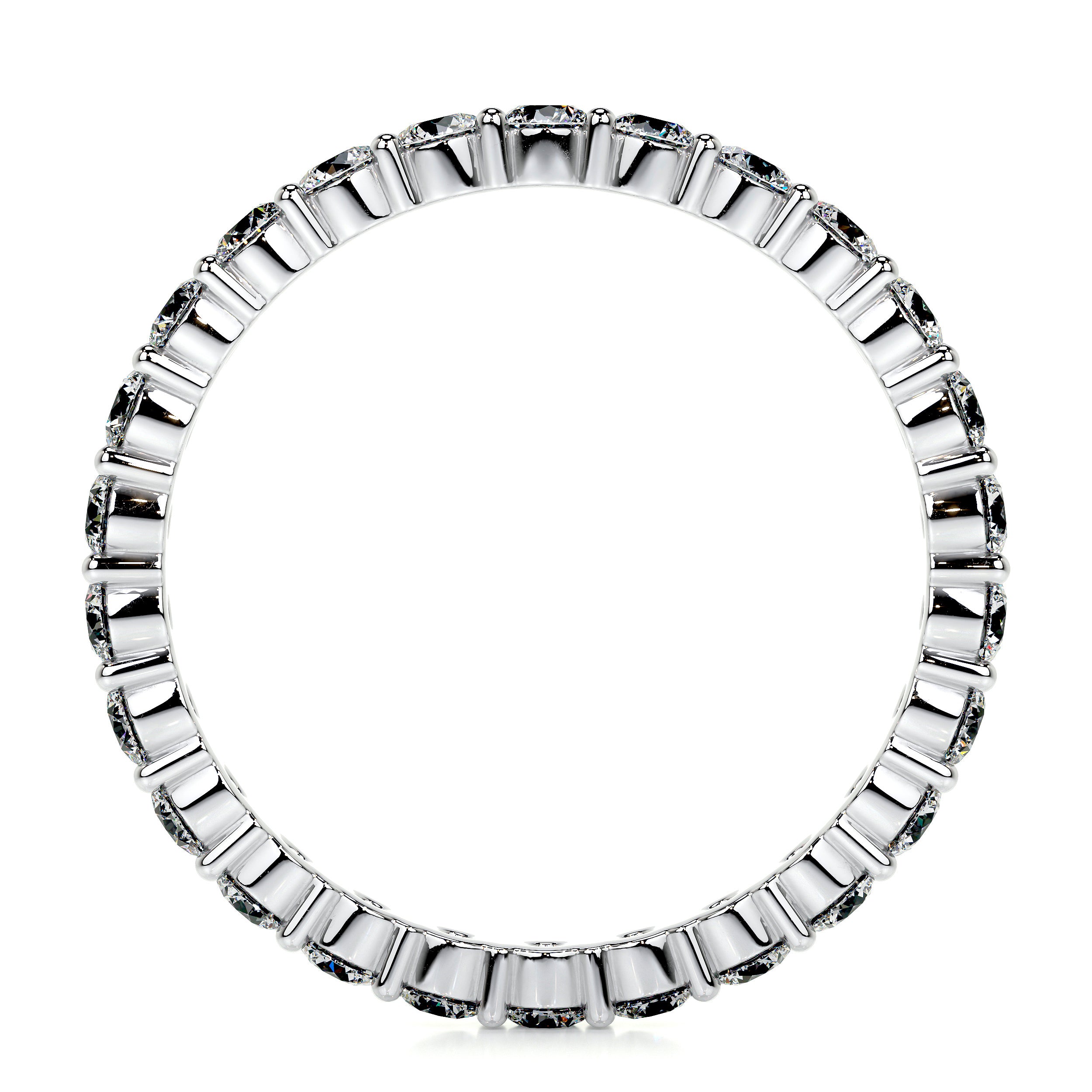 Trinity Lab Grown Eternity Wedding Ring (0.9 Carat) -18K White Gold
