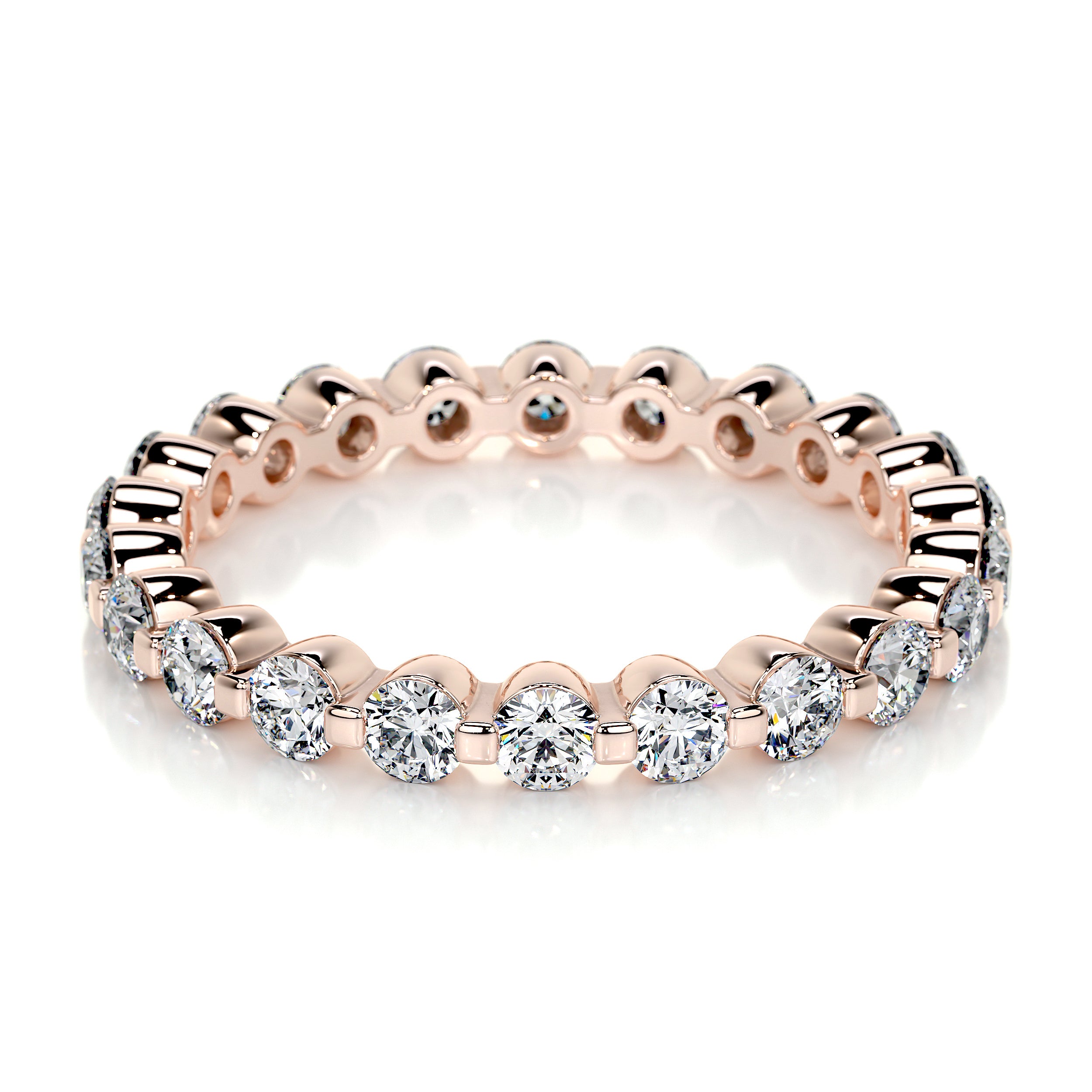 Josie Lab Grown Eternity Wedding Ring   (1 Carat) -14K Rose Gold