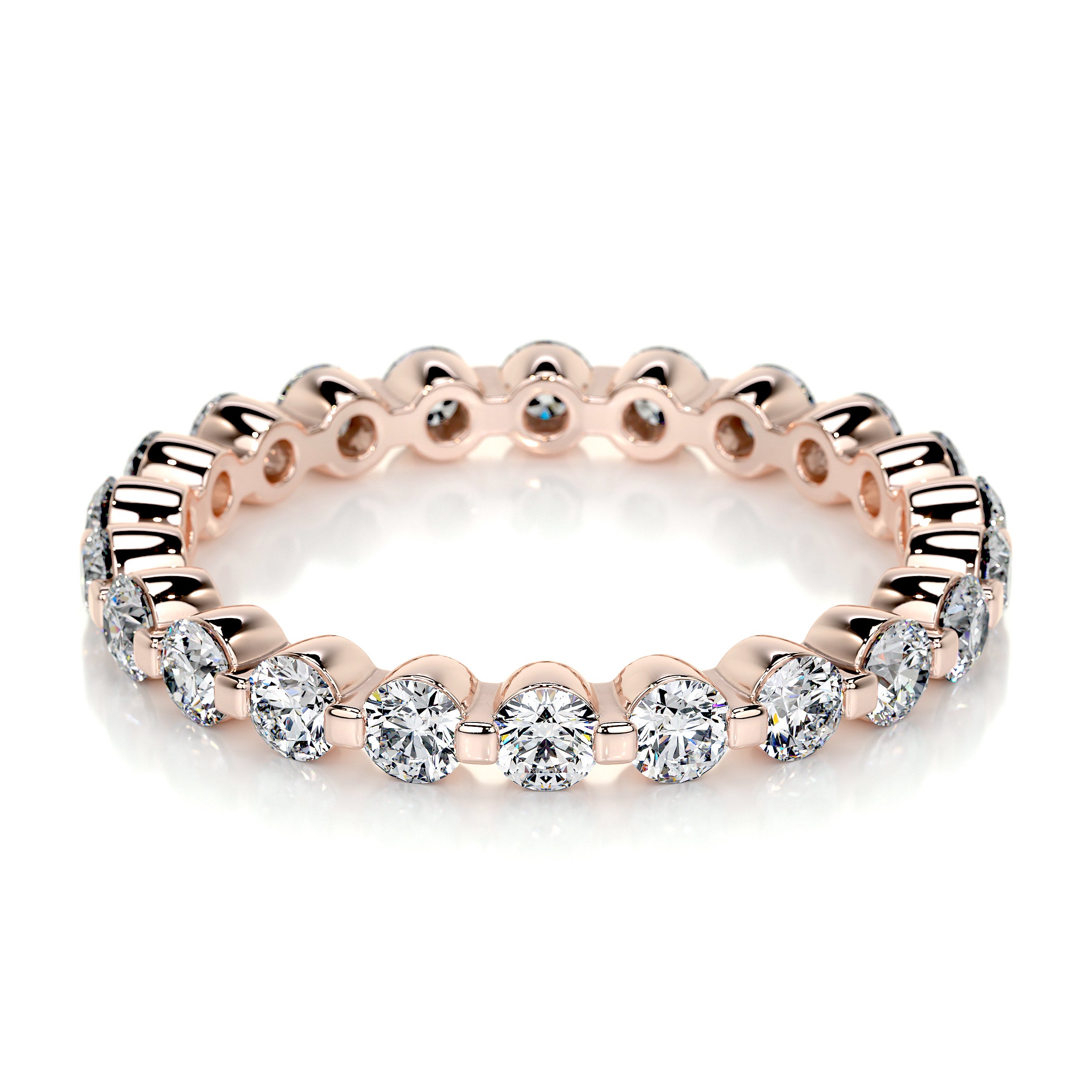 Josie Lab Grown Eternity Wedding Ring (1 Carat) -14K Rose Gold