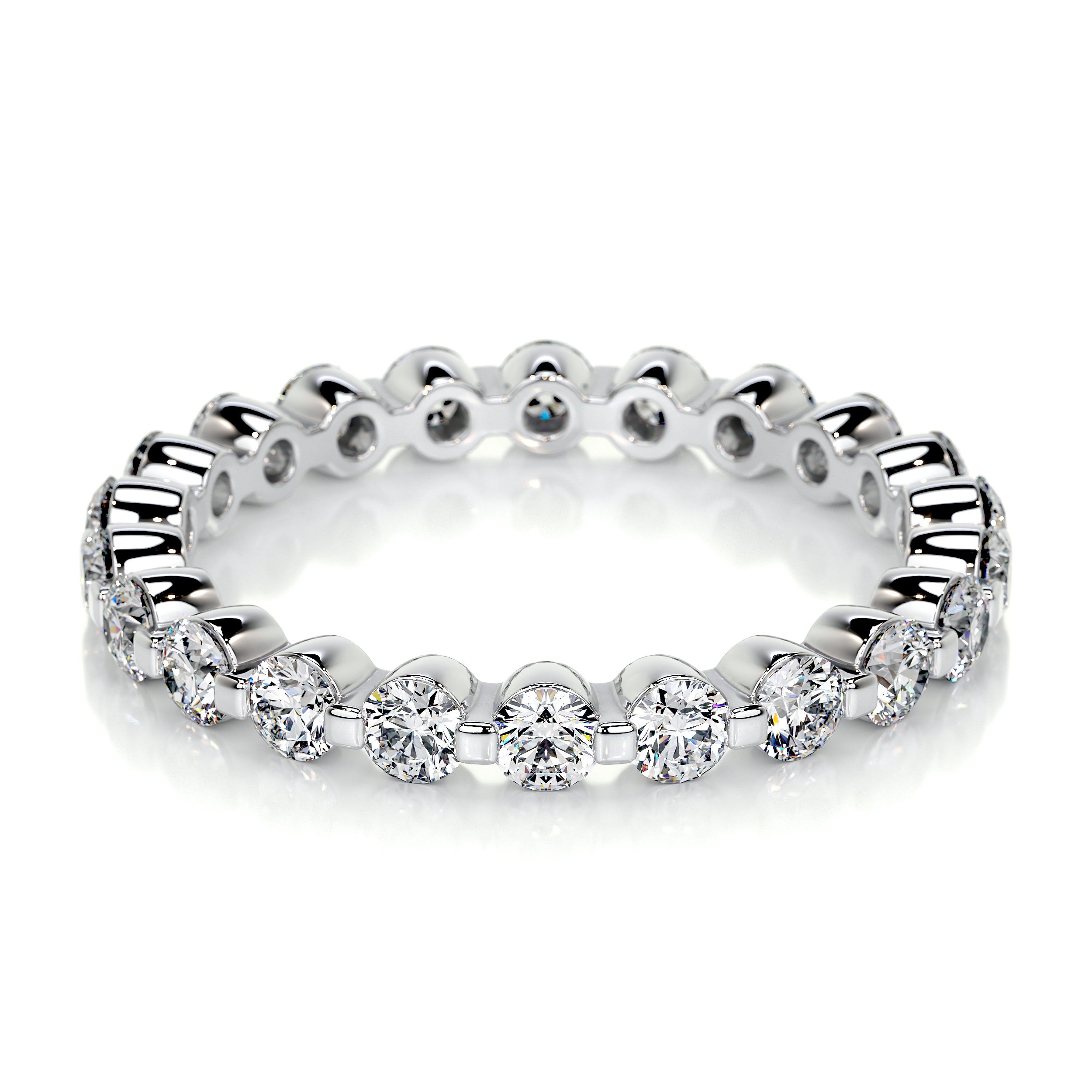 Josie Lab Grown Eternity Wedding Ring (1 Carat) -14K White Gold
